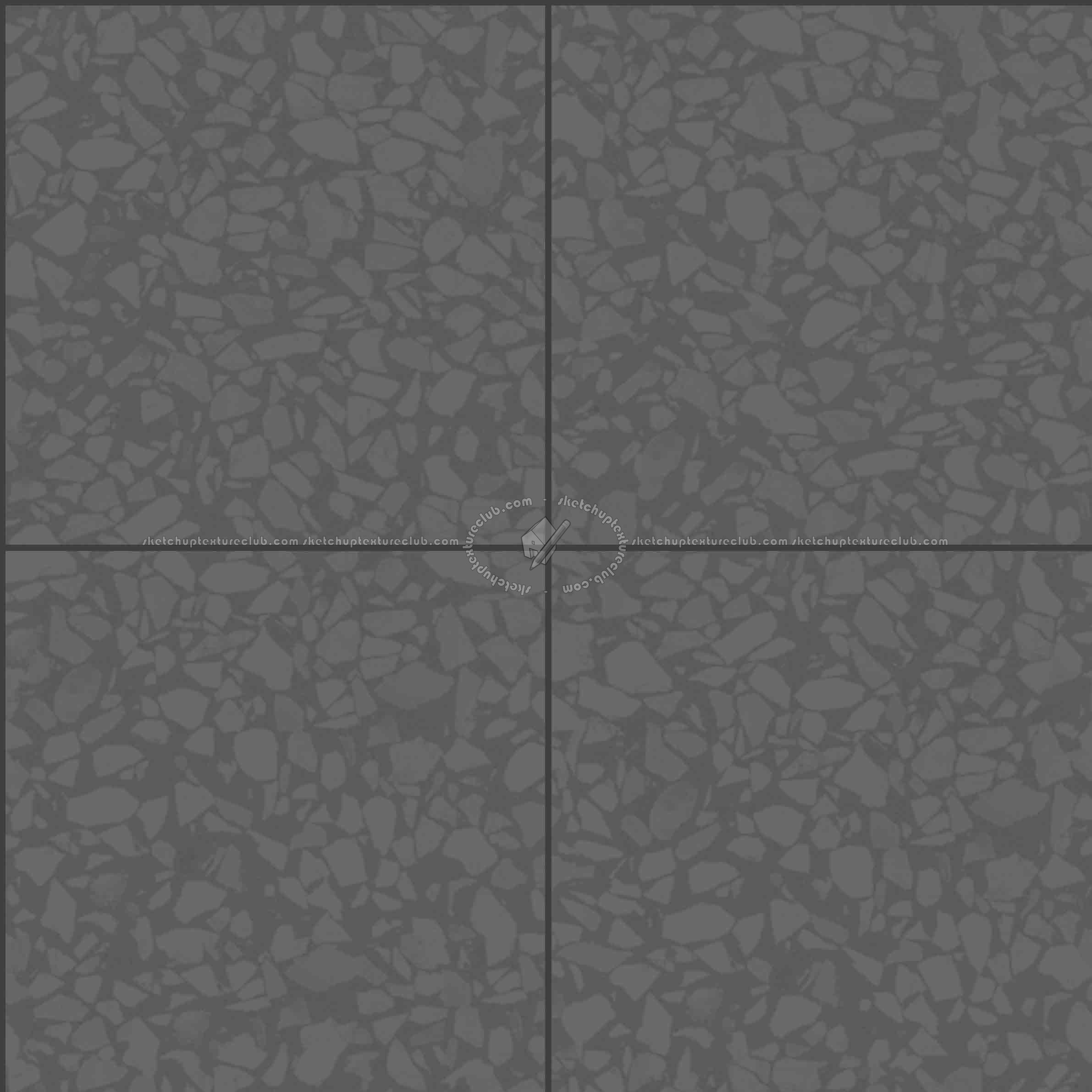 Textures   -   ARCHITECTURE   -   TILES INTERIOR   -   Terrazzo  - terrazzo floor tile PBR texture seamless 21499 - Displacement