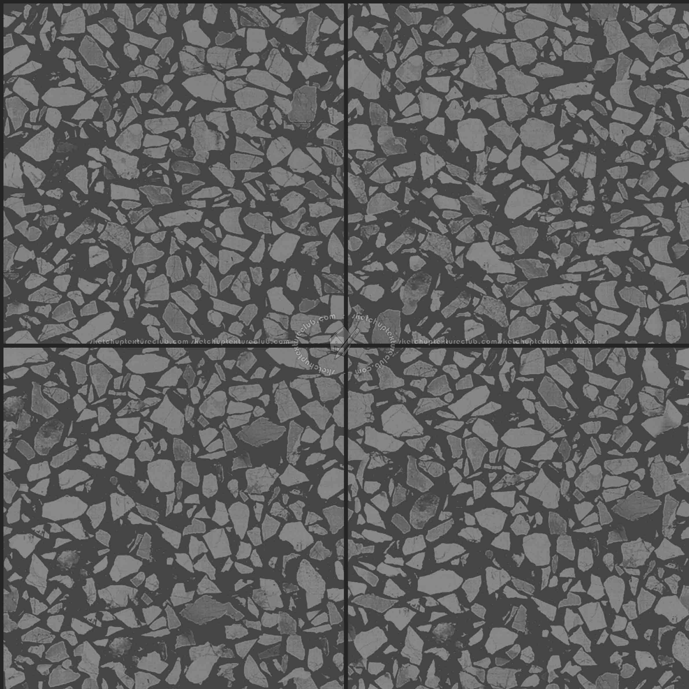 Textures   -   ARCHITECTURE   -   TILES INTERIOR   -   Terrazzo  - terrazzo floor tile PBR texture seamless 21499 - Specular