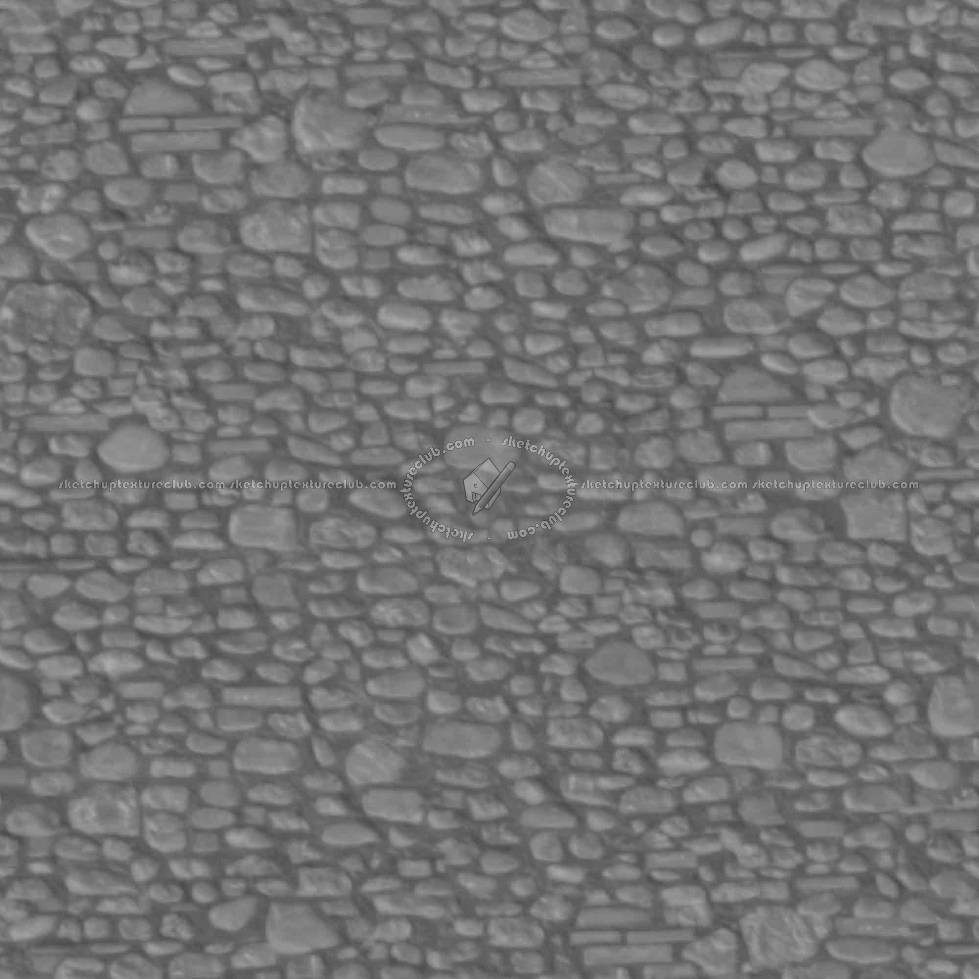 Textures   -   ARCHITECTURE   -   STONES WALLS   -   Stone walls  - Old wall stone texture seamless 08548 - Displacement