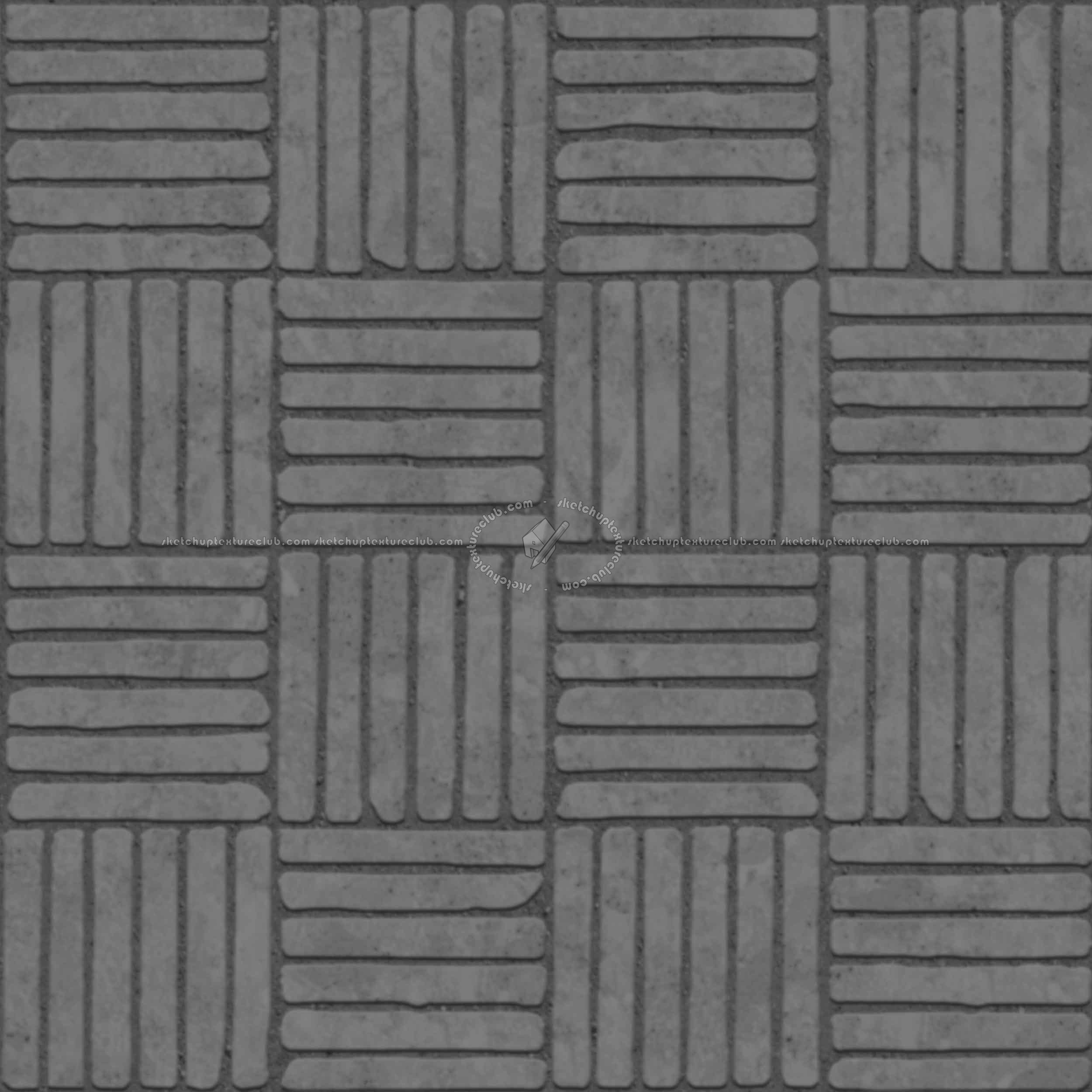 Textures   -   ARCHITECTURE   -   PAVING OUTDOOR   -   Concrete   -   Blocks regular  - Paving outdoor concrete regular block texture seamless 05786 - Displacement