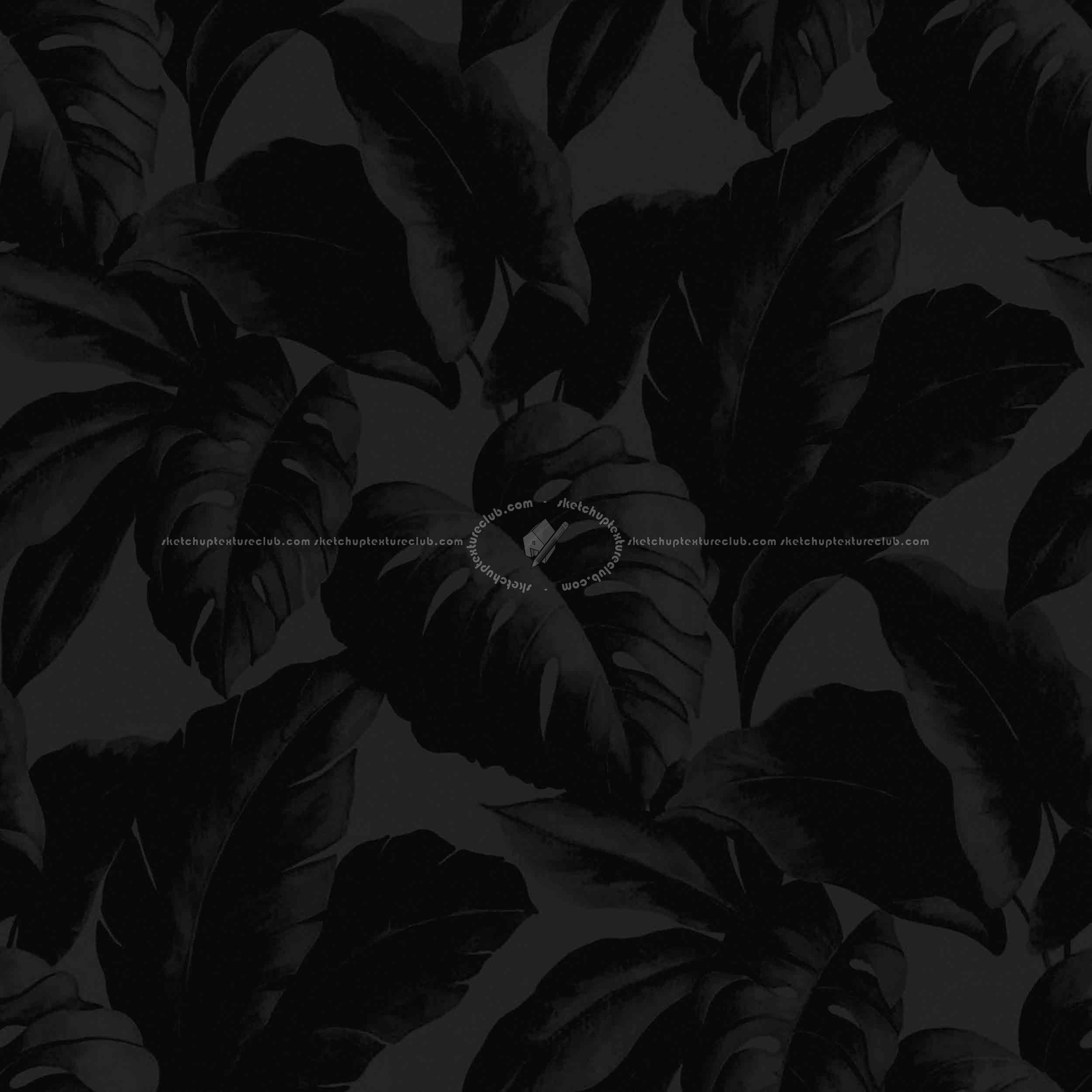 Textures   -   MATERIALS   -   WALLPAPER   -   various patterns  - Tropical leaves wallpaper texture seamless 20935 - Specular