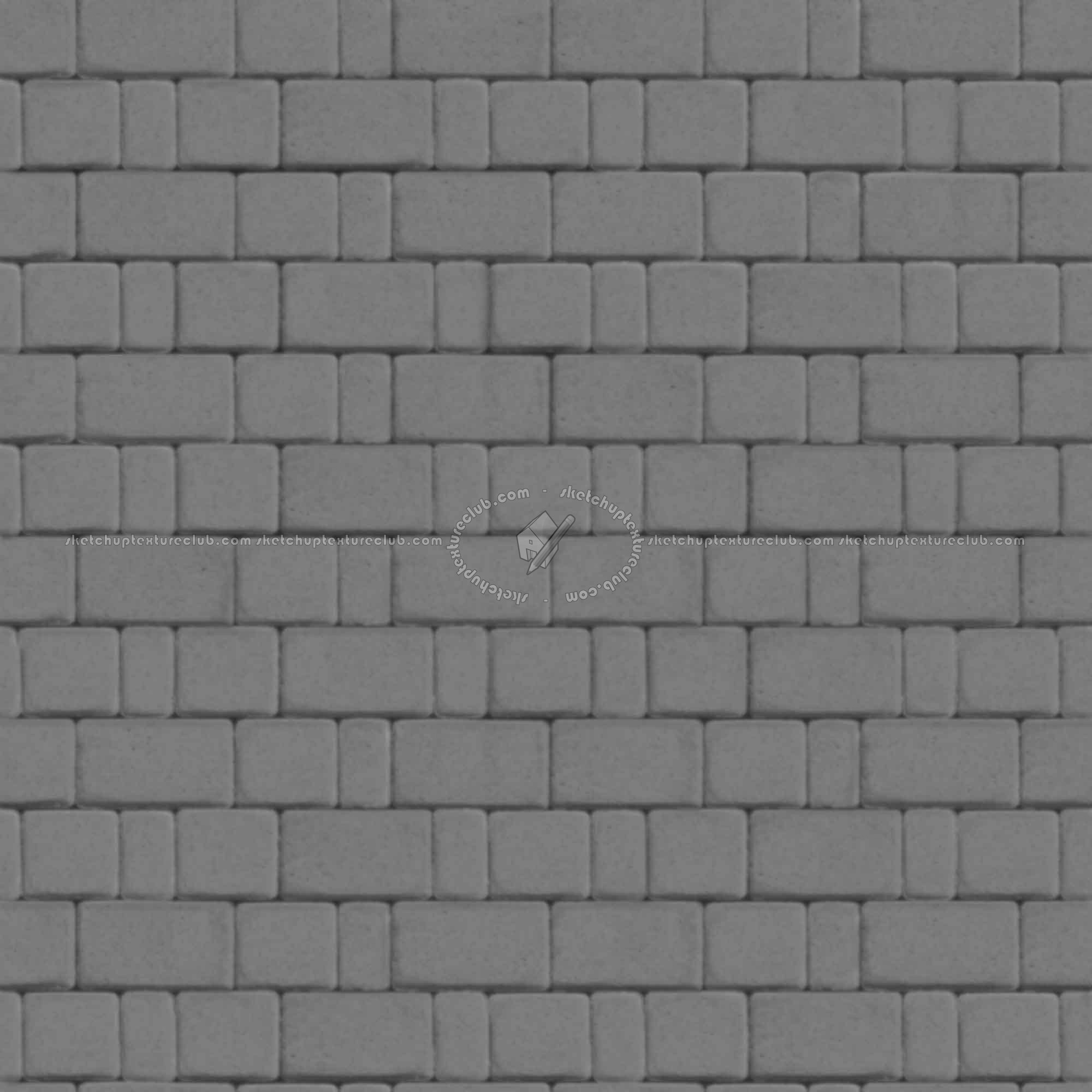 Textures   -   ARCHITECTURE   -   PAVING OUTDOOR   -   Concrete   -   Blocks regular  - Paving outdoor concrete regular block texture seamless 05787 - Displacement