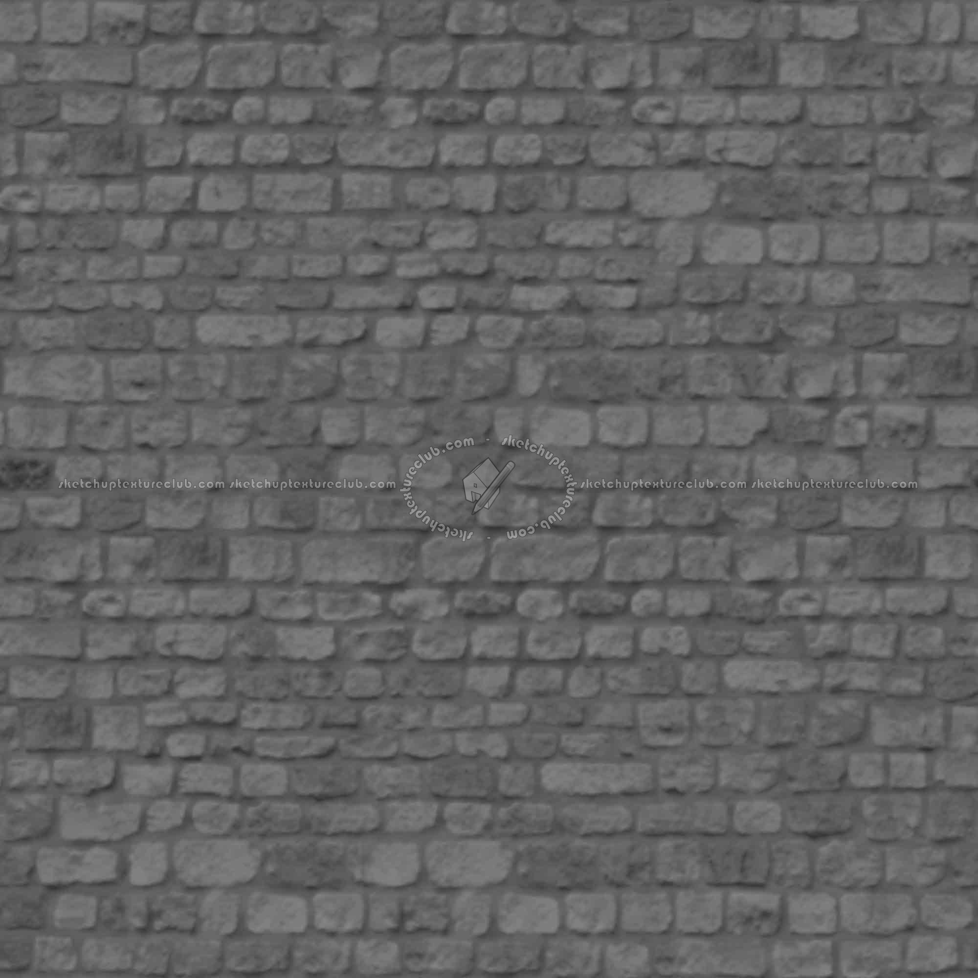 Textures   -   ARCHITECTURE   -   STONES WALLS   -   Stone walls  - Old wall stone texture seamless 08551 - Displacement