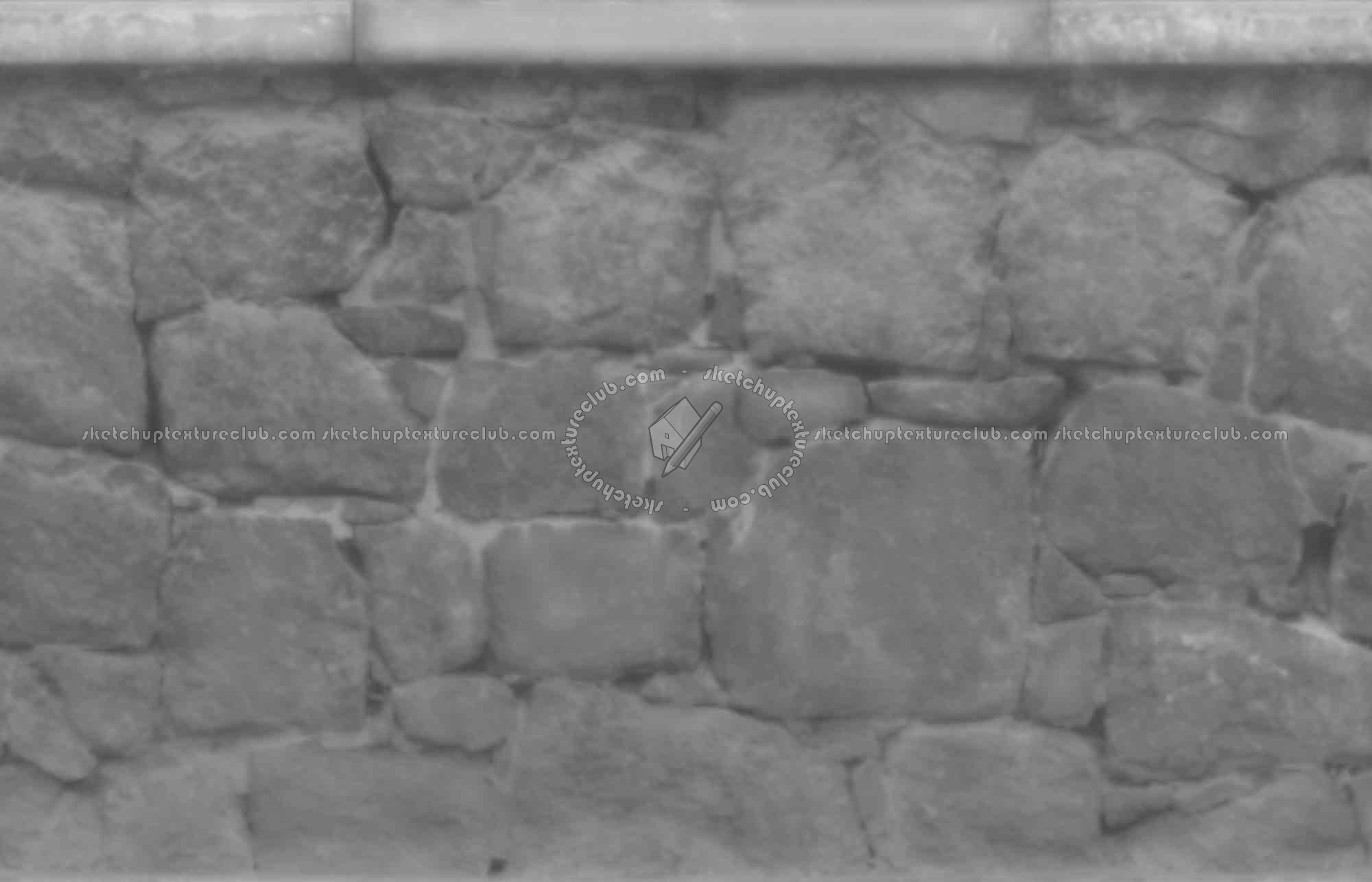 Textures   -   ARCHITECTURE   -   STONES WALLS   -   Stone walls  - Old wall stone texture seamless 08553 - Displacement