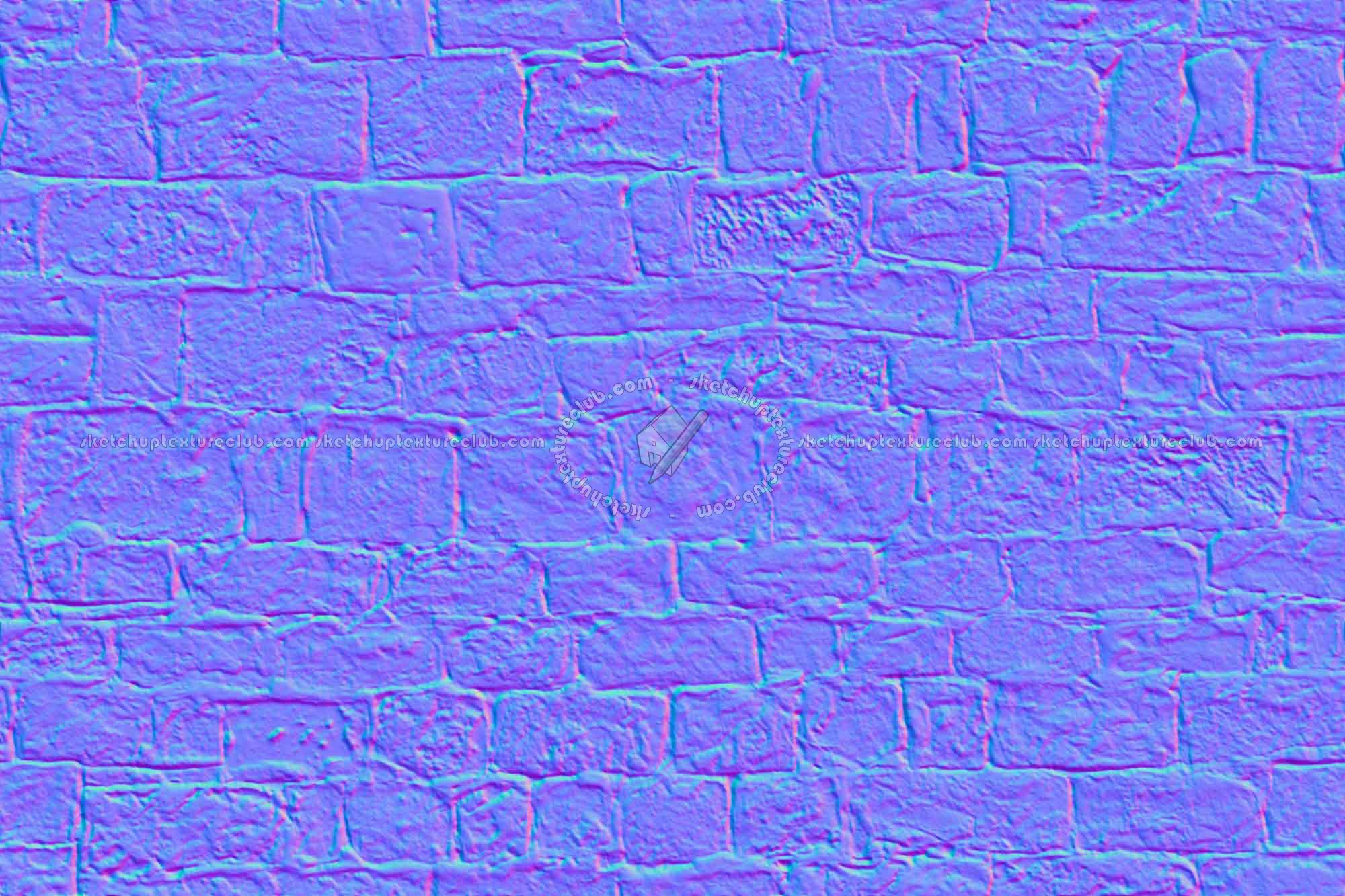 Textures   -   ARCHITECTURE   -   STONES WALLS   -   Stone walls  - Old wall stone texture seamless 08554 - Normal