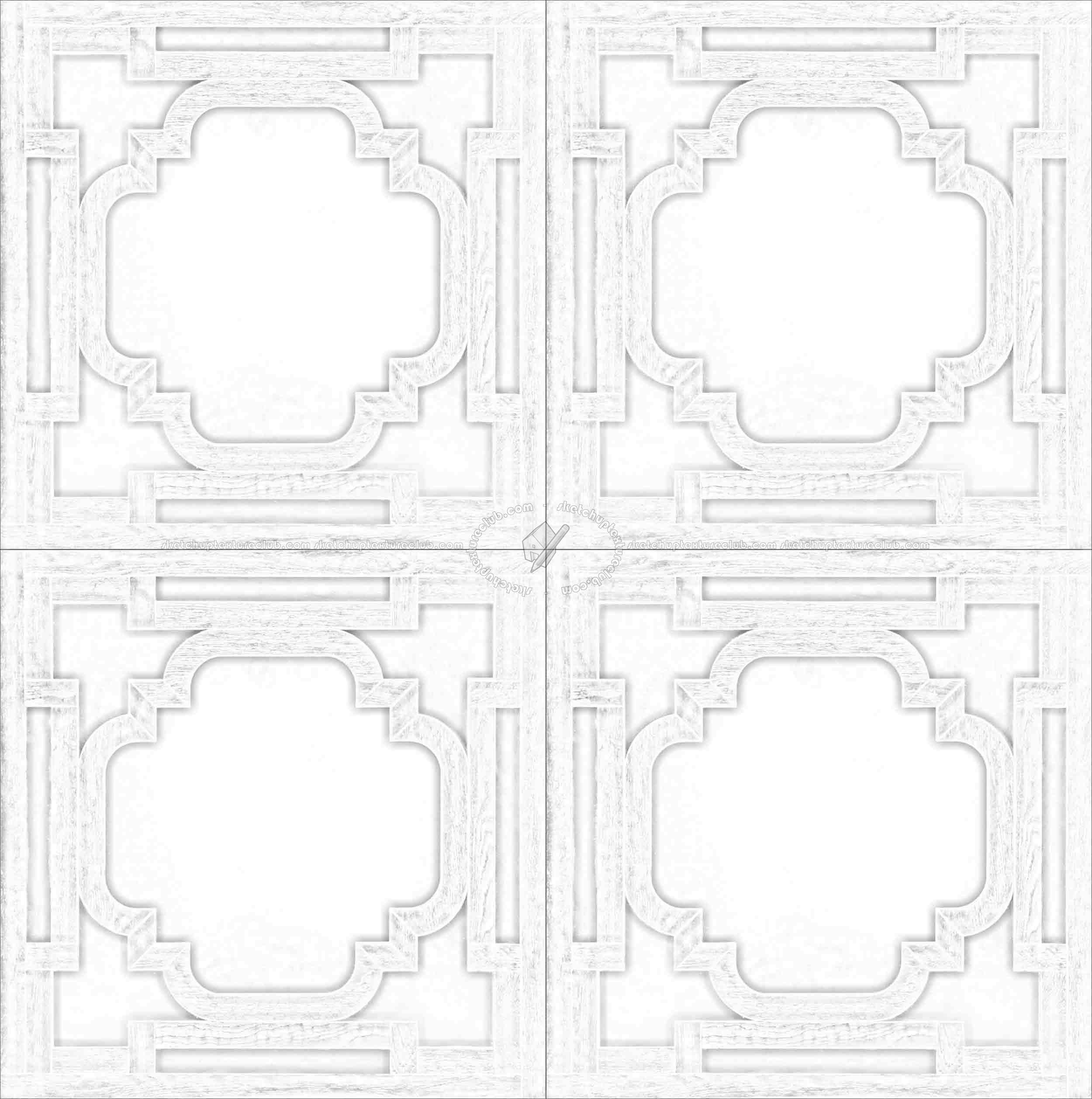 Textures   -   ARCHITECTURE   -   WOOD FLOORS   -   Geometric pattern  - Parquet geometric pattern texture seamless 16359 - Ambient occlusion