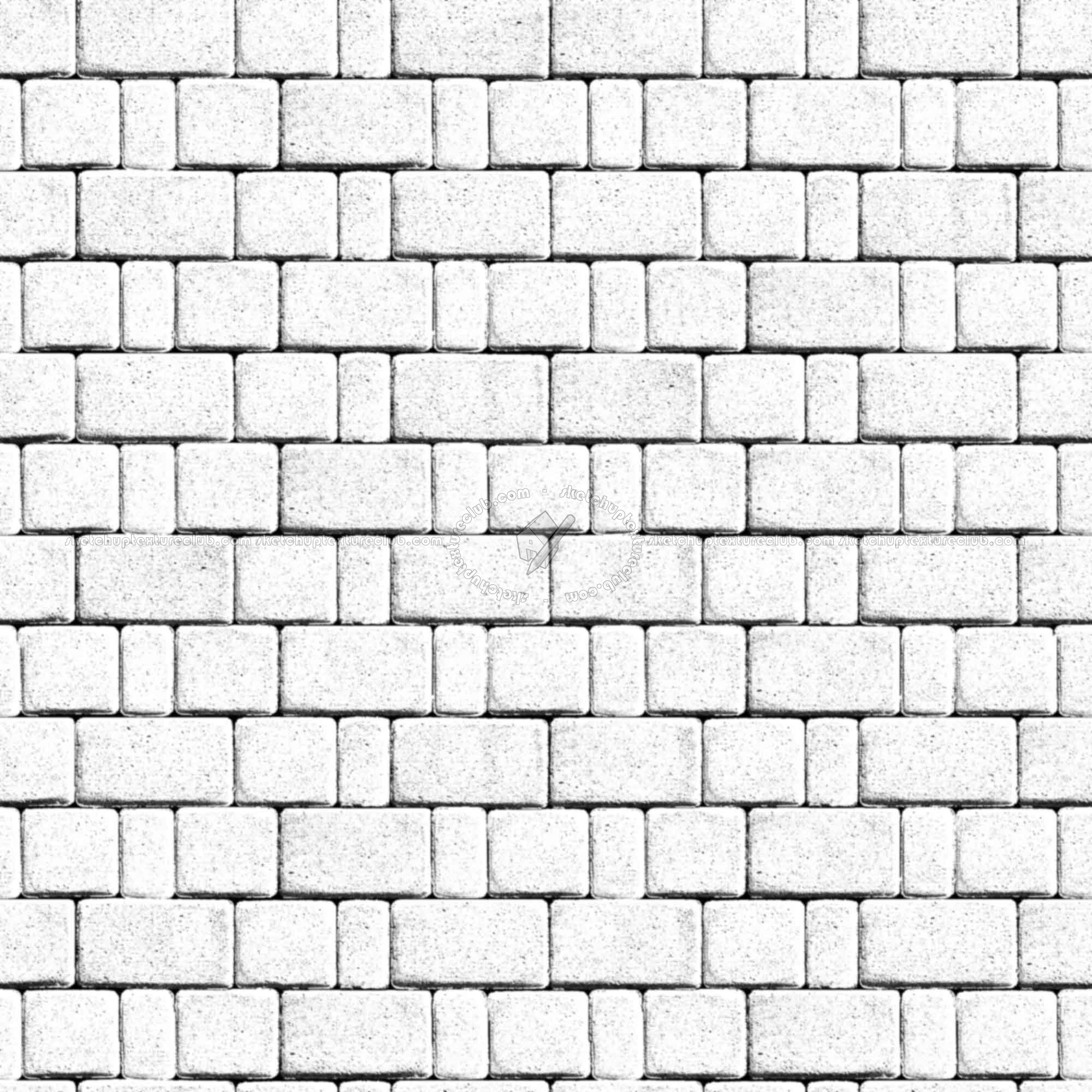 Textures   -   ARCHITECTURE   -   PAVING OUTDOOR   -   Concrete   -   Blocks regular  - Paving outdoor concrete regular block texture seamless 05792 - Bump