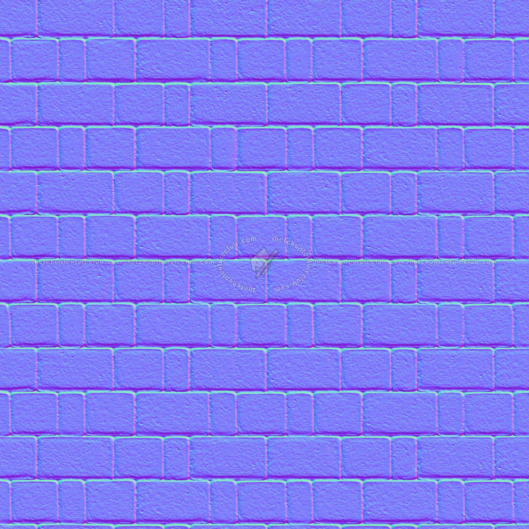 Textures   -   ARCHITECTURE   -   PAVING OUTDOOR   -   Concrete   -   Blocks regular  - Paving outdoor concrete regular block texture seamless 05787 - Normal