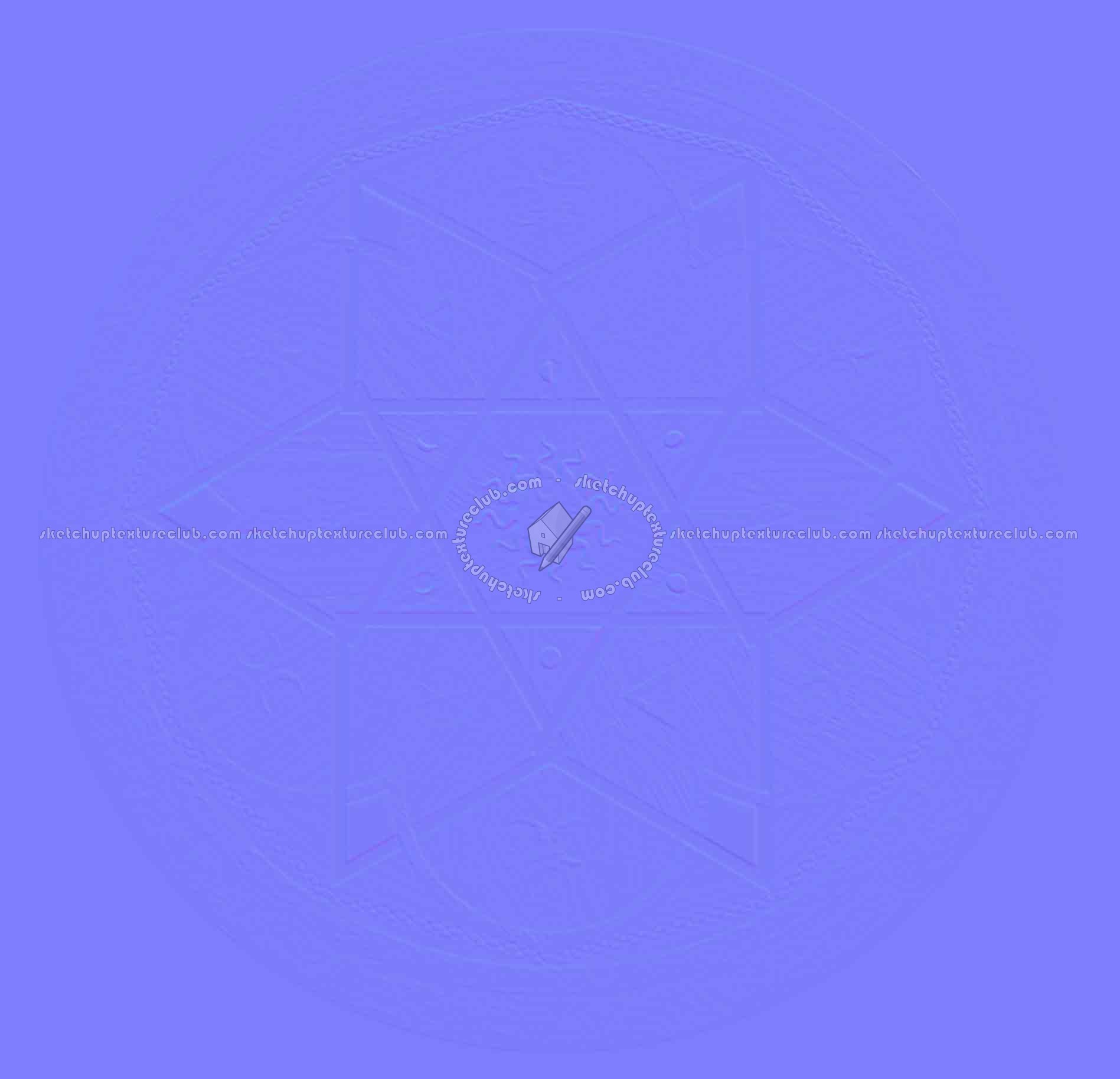 Textures   -   ARCHITECTURE   -   WOOD FLOORS   -   Geometric pattern  - Medallion wood floor texture seamless 16360 - Normal