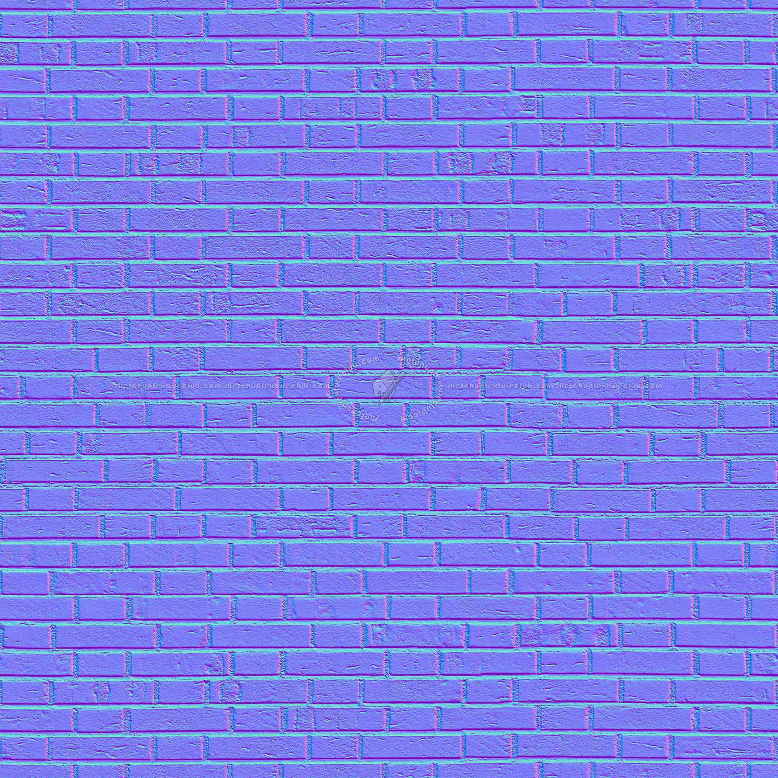 Textures   -   ARCHITECTURE   -   BRICKS   -   Facing Bricks   -   Rustic  - Rustic bricks texture seamless 17253 - Normal