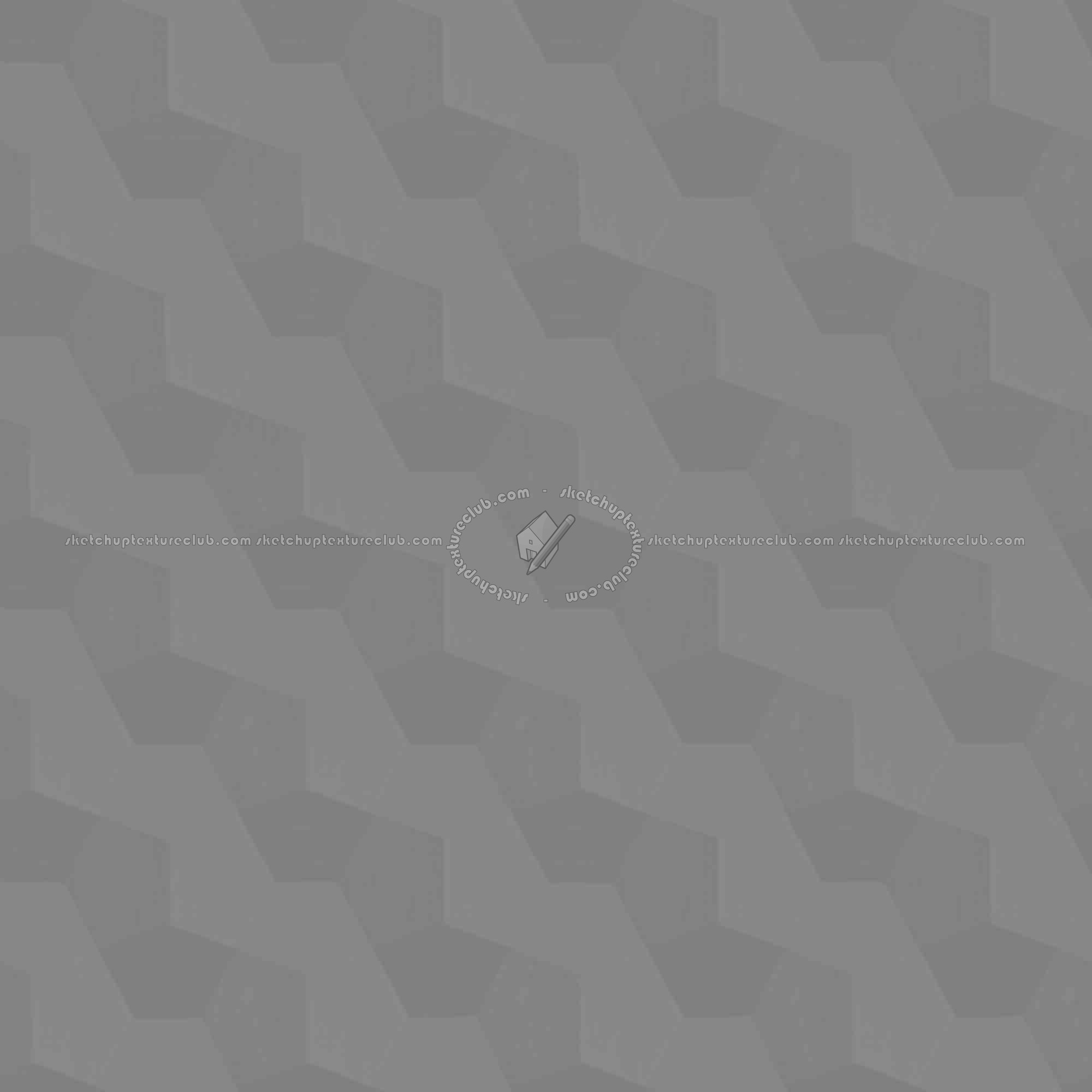 Textures   -   ARCHITECTURE   -   WOOD FLOORS   -   Geometric pattern  - Parquet geometric pattern texture seamless 16988 - Displacement