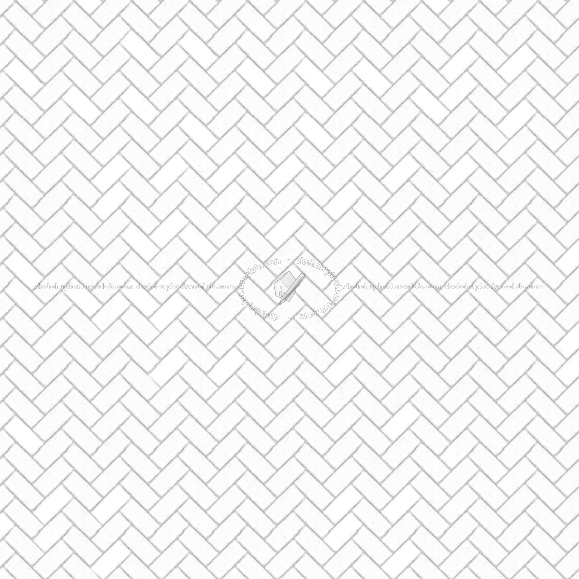 Textures   -   ARCHITECTURE   -   PAVING OUTDOOR   -   Concrete   -   Herringbone  - Concrete paving herringbone outdoor texture seamless 05806 - Ambient occlusion