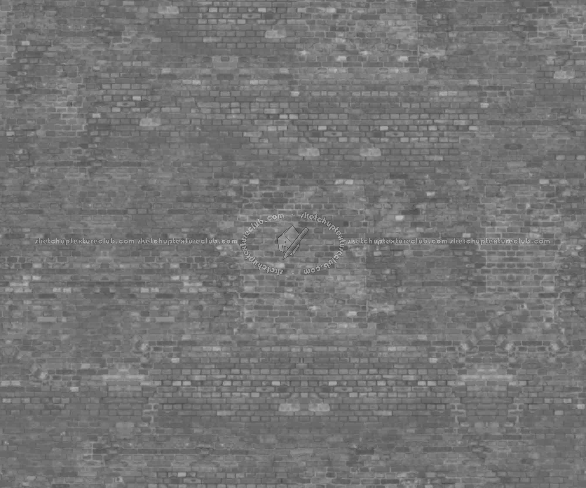 Textures   -   ARCHITECTURE   -   BRICKS   -   Damaged bricks  - Damaged bricks texture seamless 00118 - Displacement