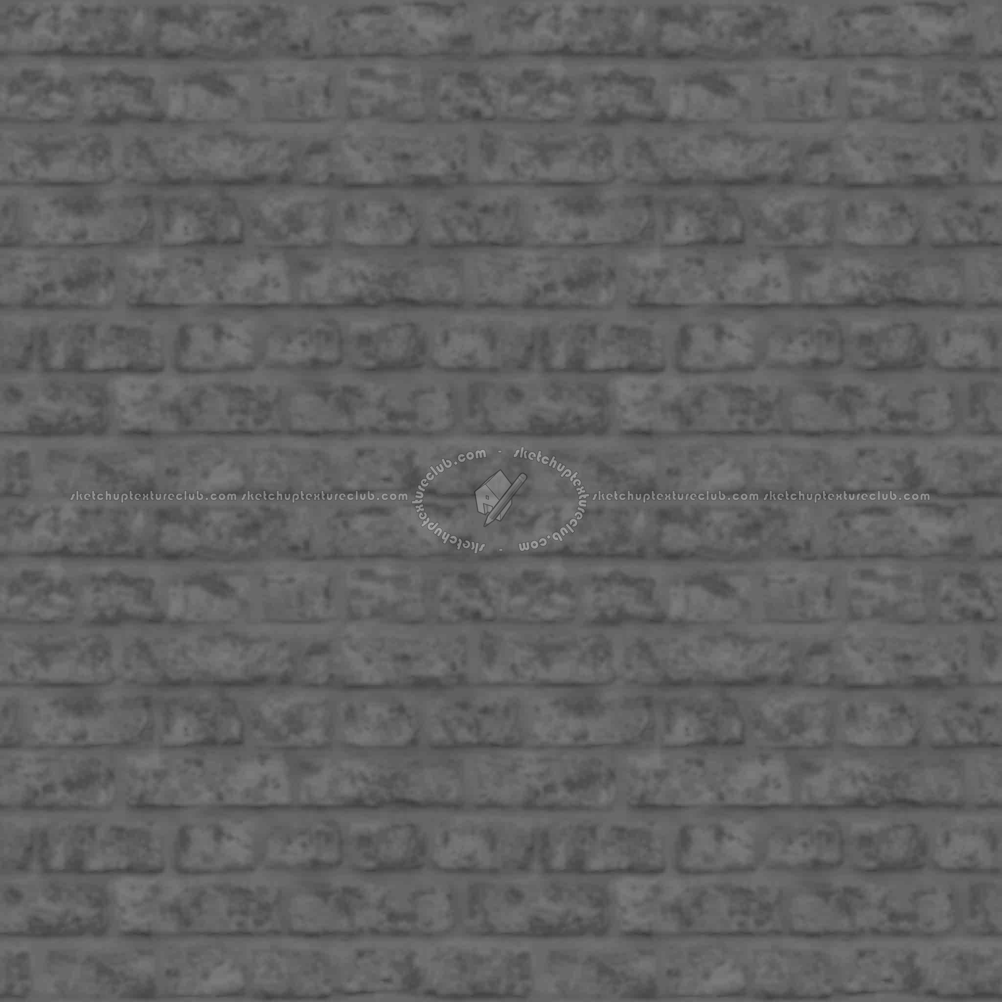 Textures   -   ARCHITECTURE   -   BRICKS   -   Dirty Bricks  - Dirty bricks texture seamless 00159 - Displacement