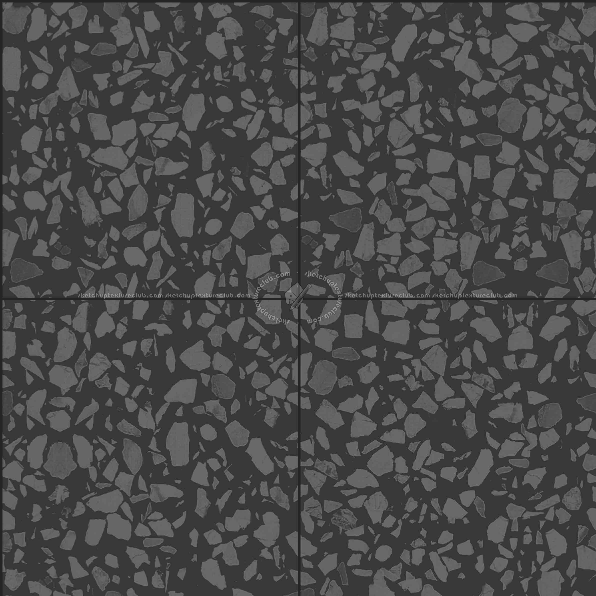 Textures   -   ARCHITECTURE   -   TILES INTERIOR   -   Terrazzo  - terrazzo floor tile PBR texture seamless 21500 - Specular