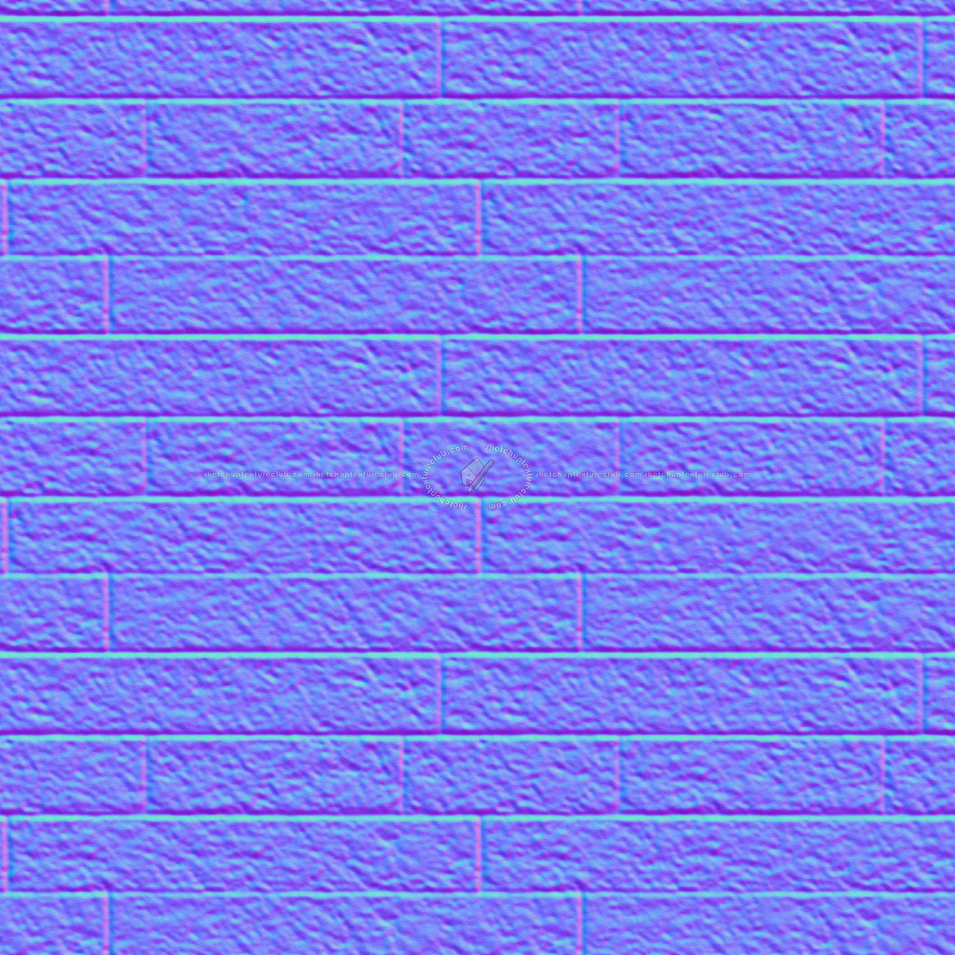 Textures   -   ARCHITECTURE   -   STONES WALLS   -   Claddings stone   -   Exterior  - Wall cladding stone texture seamless 07753 - Normal