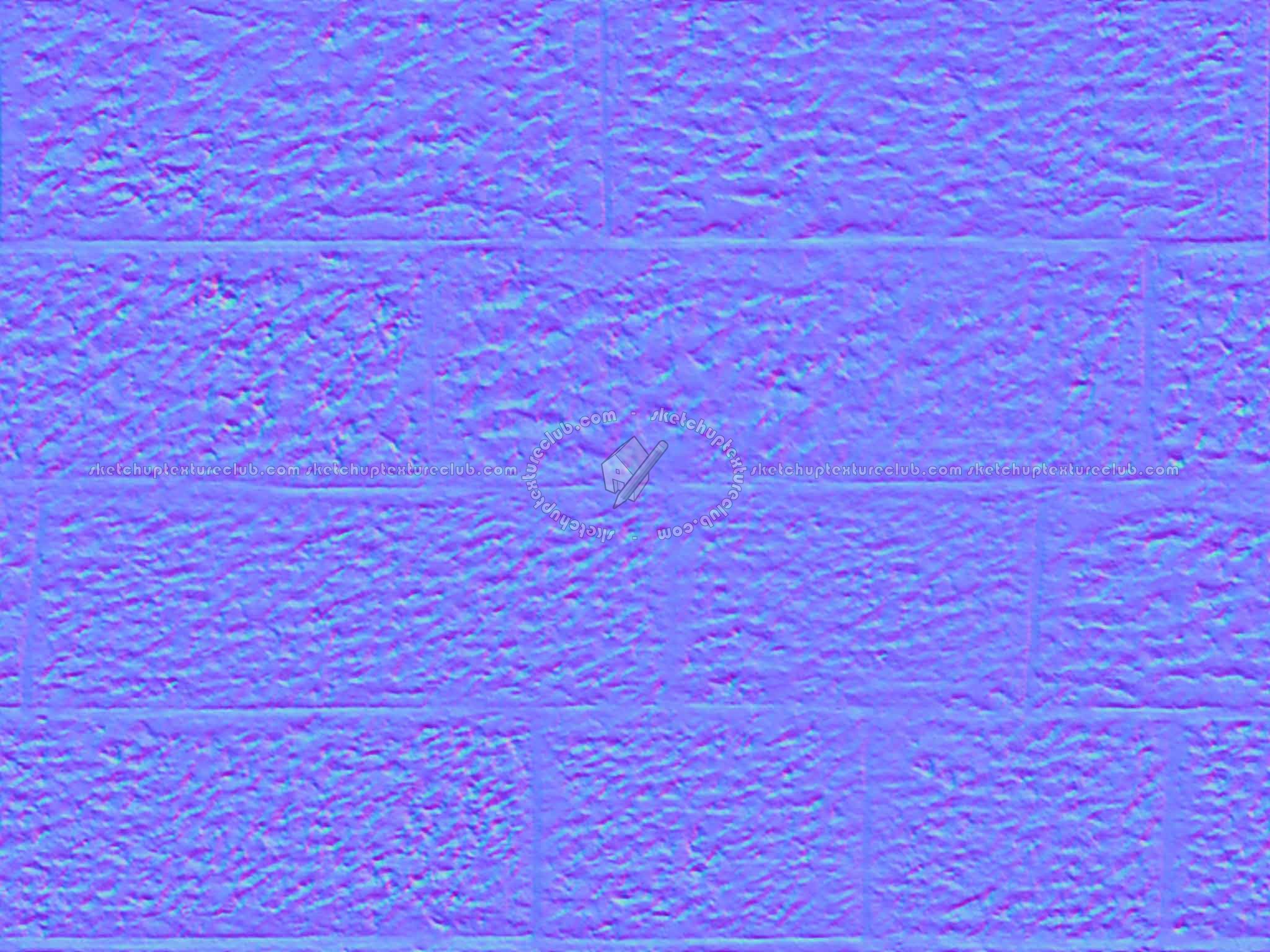 Textures   -   ARCHITECTURE   -   STONES WALLS   -   Stone blocks  - Wall stone with regular blocks texture seamless 08309 - Normal