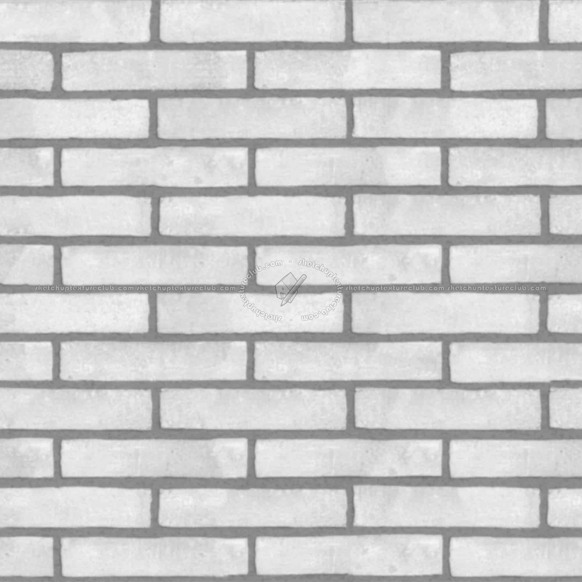 Textures   -   ARCHITECTURE   -   BRICKS   -   White Bricks  - White bricks texture seamless 00506 - Displacement