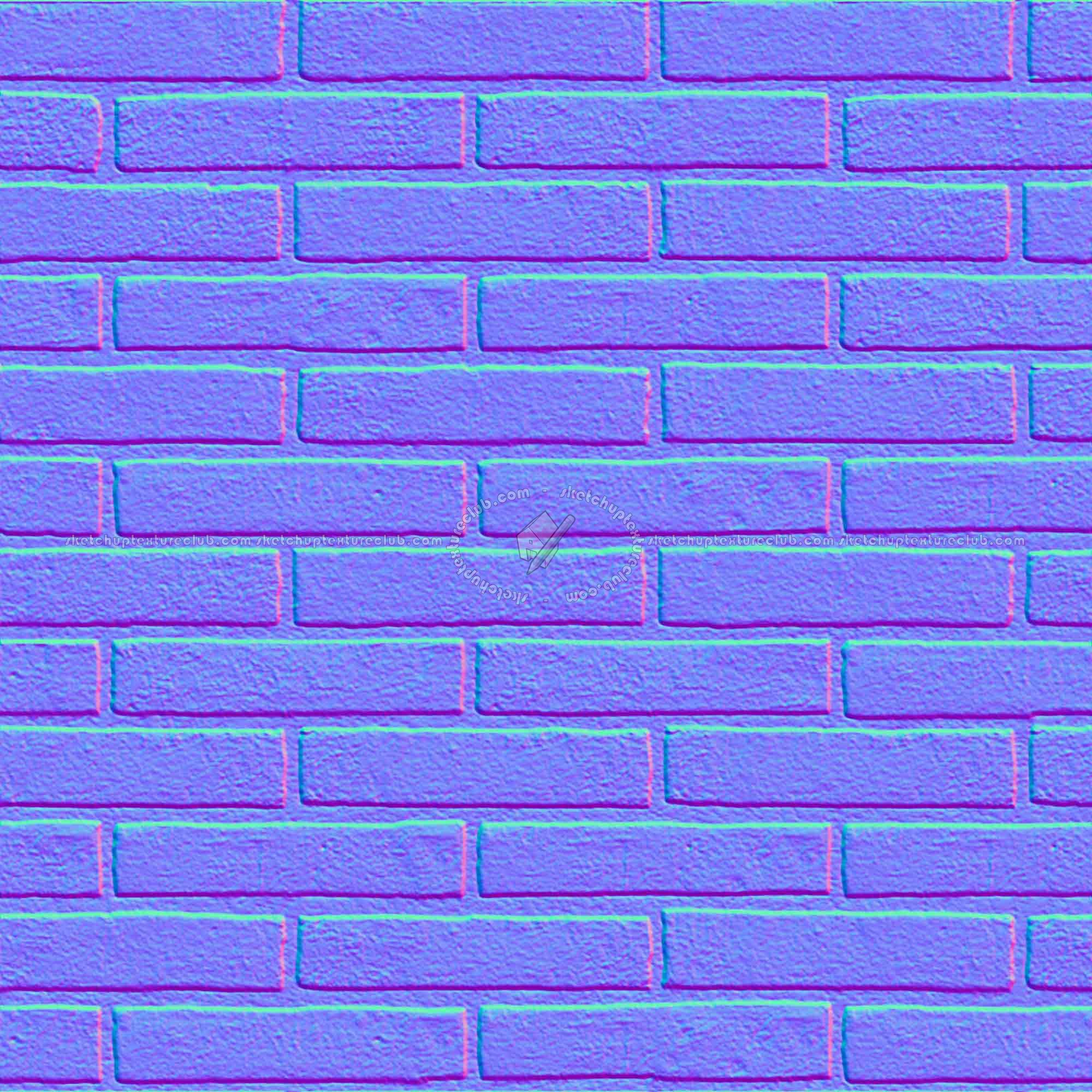 Textures   -   ARCHITECTURE   -   BRICKS   -   White Bricks  - White bricks texture seamless 00506 - Normal