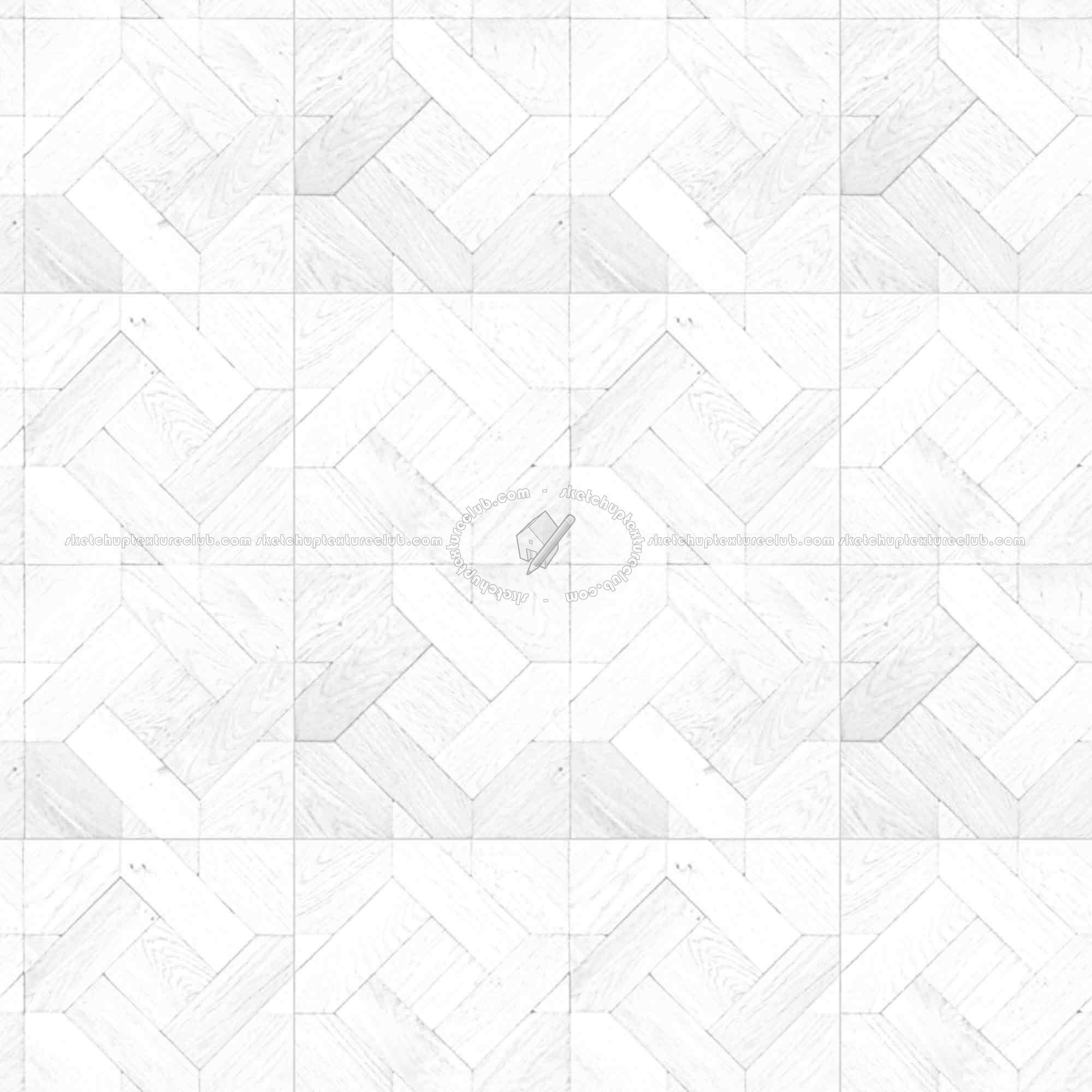 Textures   -   ARCHITECTURE   -   WOOD FLOORS   -   Parquet white  - White wood flooring texture seamless 05462 - Ambient occlusion