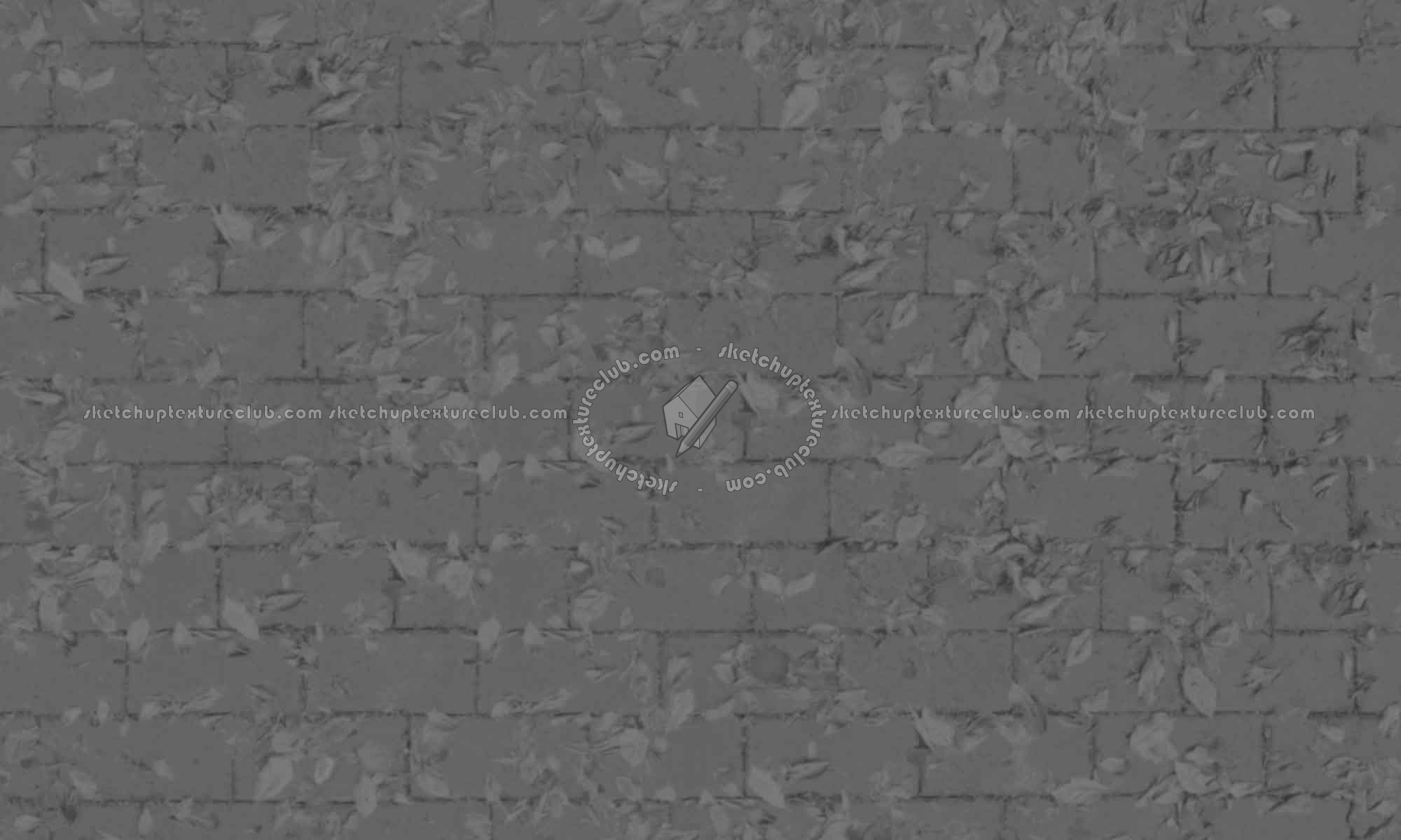 Textures   -   ARCHITECTURE   -   PAVING OUTDOOR   -   Concrete   -   Blocks regular  - Concrete paving outdoor with dead leaves texture seamless 19281 - Displacement