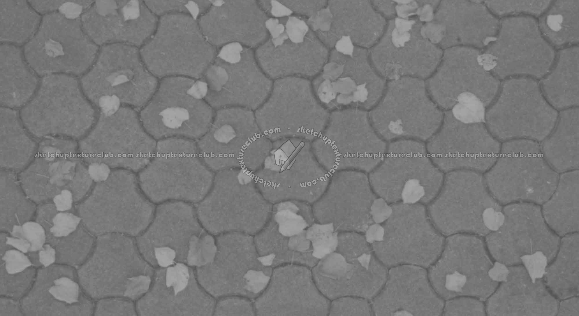 Textures   -   ARCHITECTURE   -   PAVING OUTDOOR   -   Concrete   -   Blocks regular  - Concrete paving outdoor with dead leaves texture seamless 19342 - Displacement