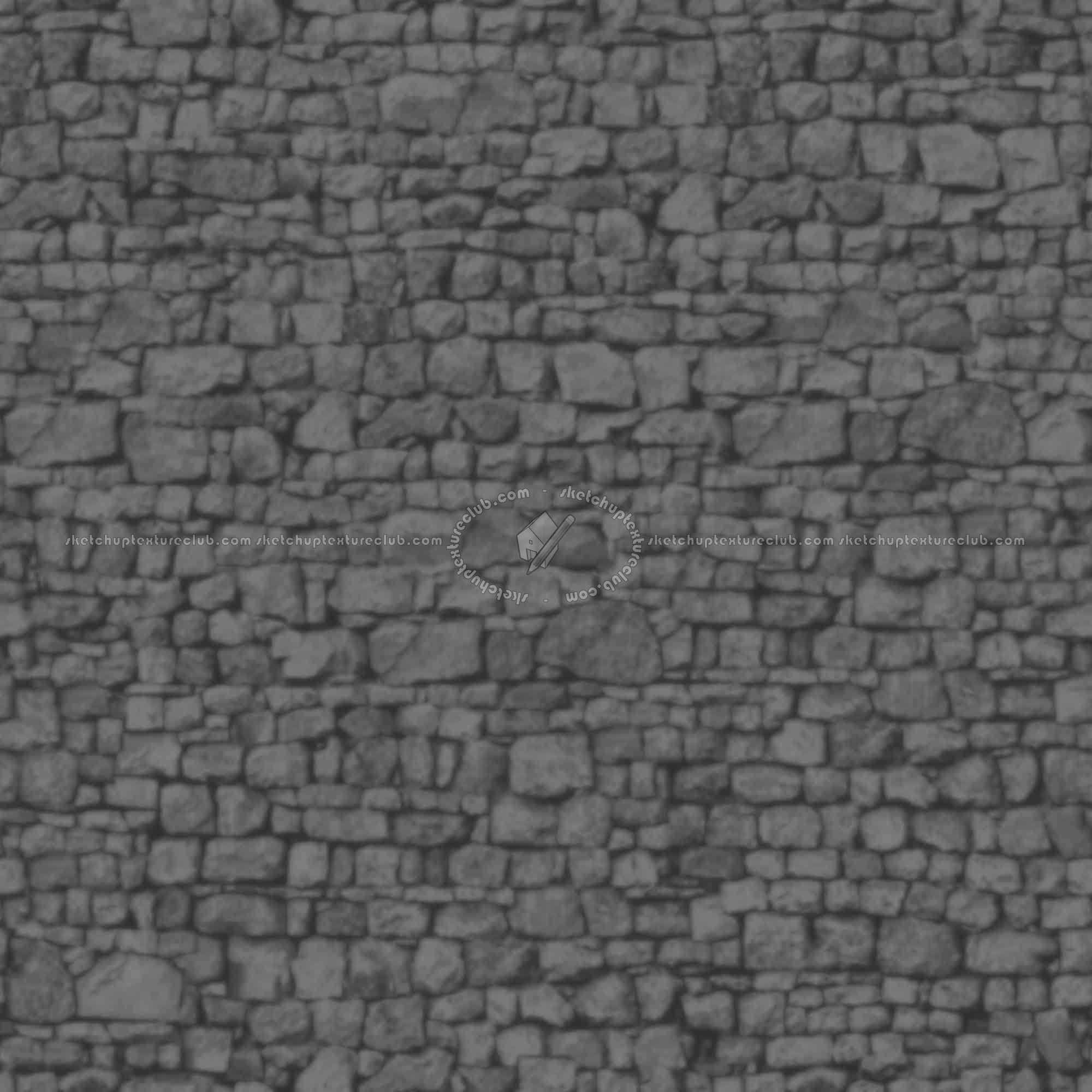 Textures   -   ARCHITECTURE   -   STONES WALLS   -   Stone walls  - Old wall stone texture seamless 08559 - Displacement