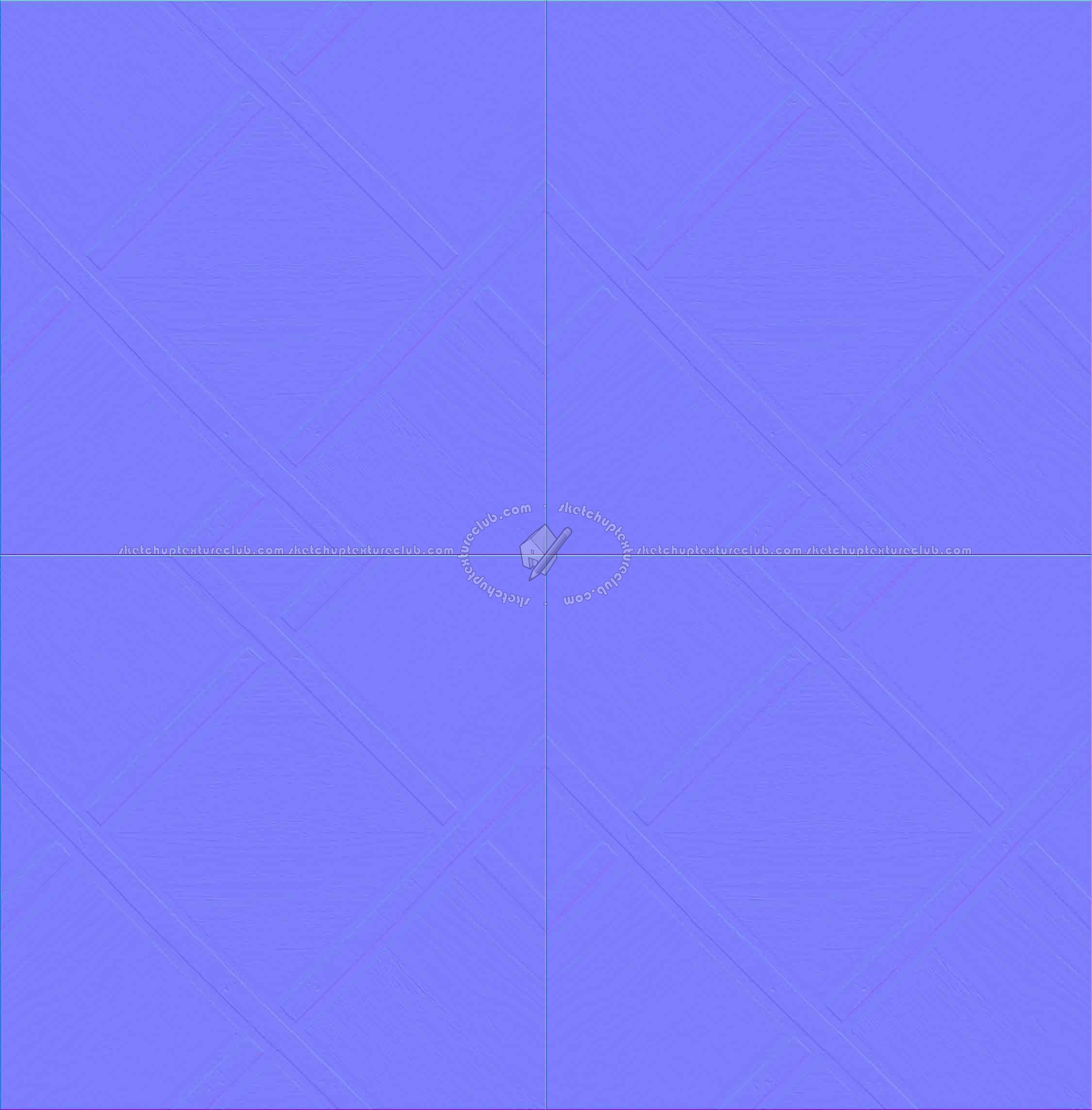 Textures   -   ARCHITECTURE   -   WOOD FLOORS   -   Geometric pattern  - Wood and travertine parquet geomteric pattern texture seamless 19625 - Normal