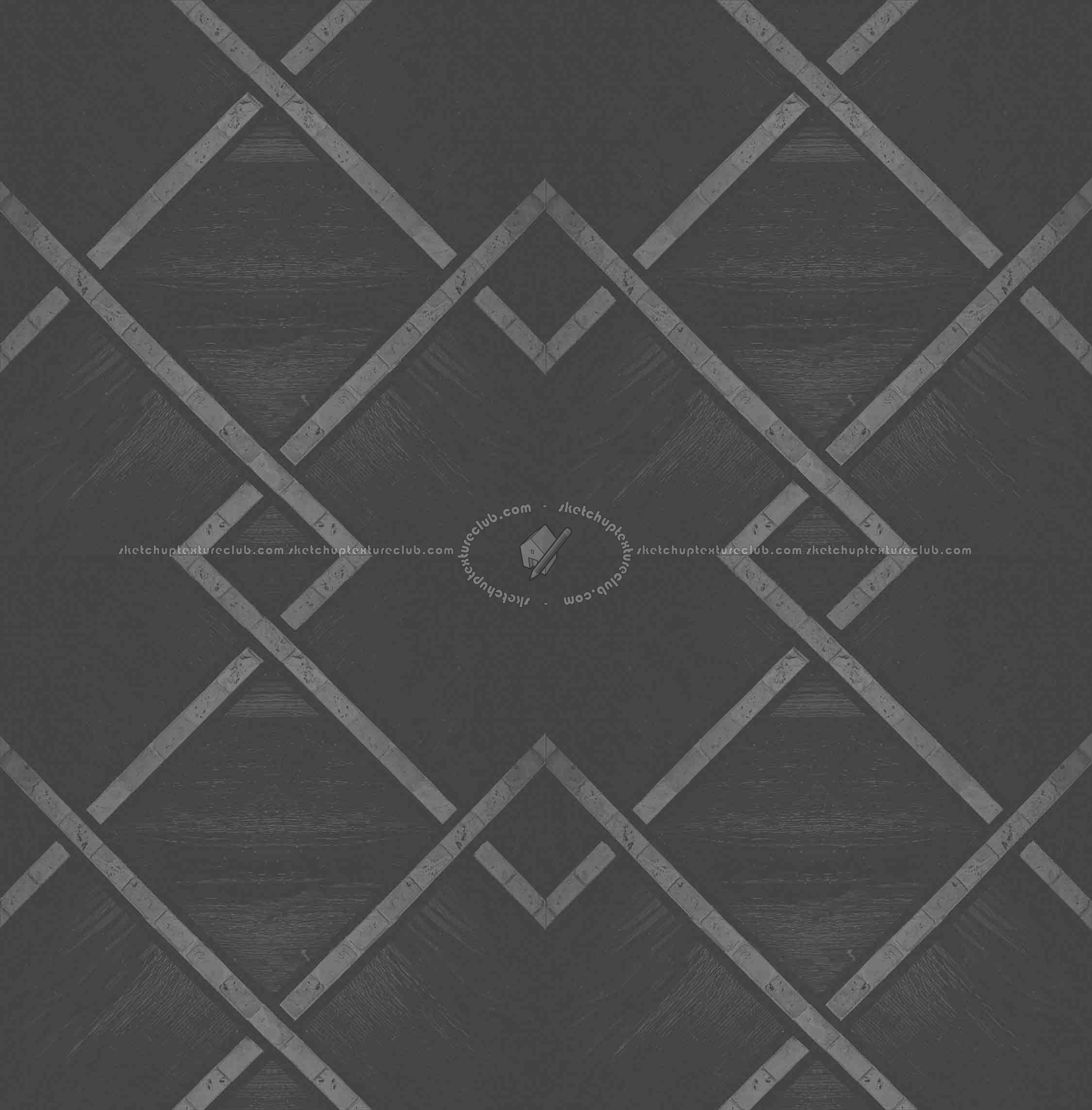 Textures   -   ARCHITECTURE   -   WOOD FLOORS   -   Geometric pattern  - Wood and travertine parquet geomteric pattern texture seamless 19625 - Specular