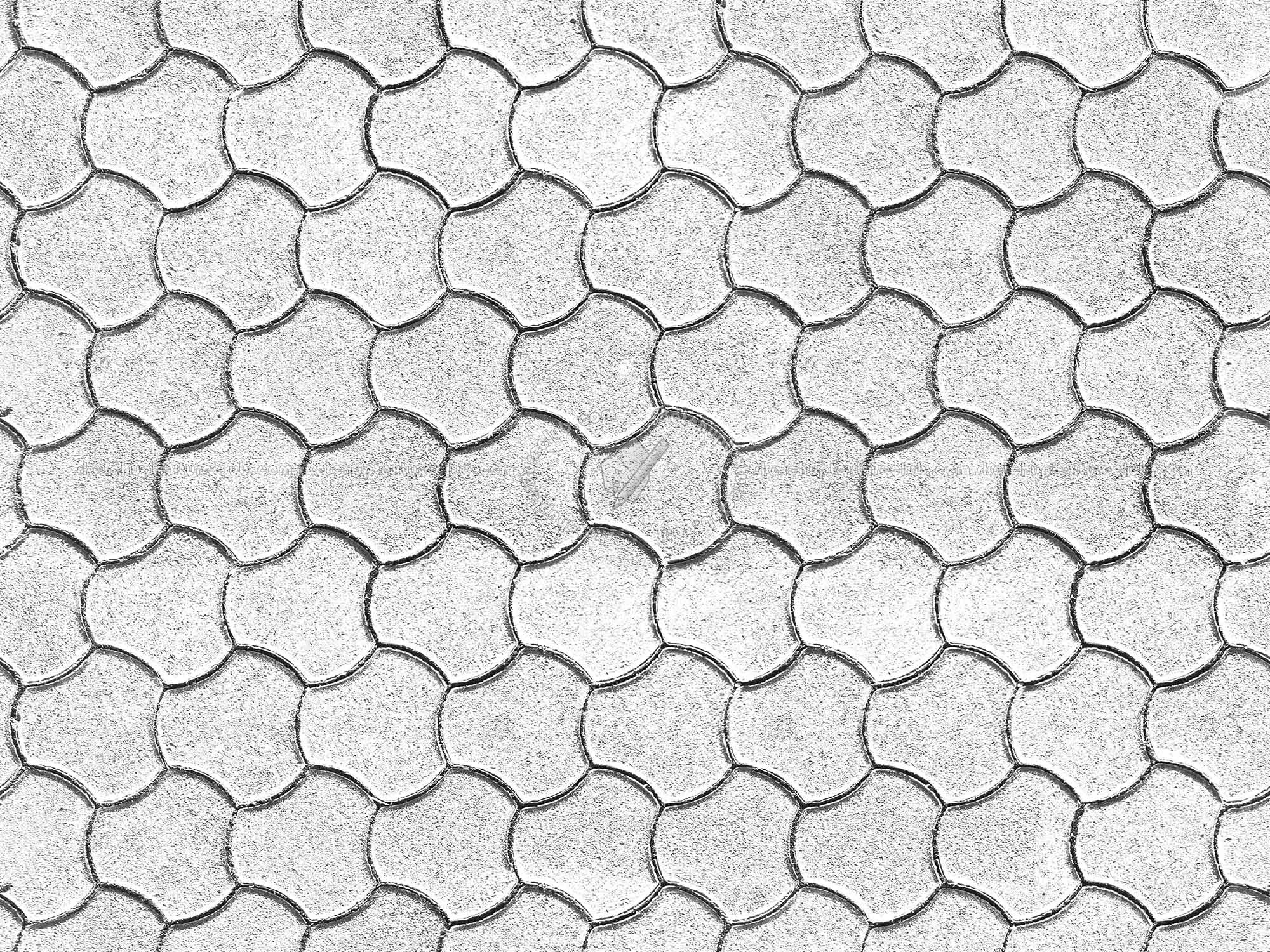 Textures   -   ARCHITECTURE   -   PAVING OUTDOOR   -   Concrete   -   Blocks regular  - Concrete paving outdoor texture seamless 19666 - Bump