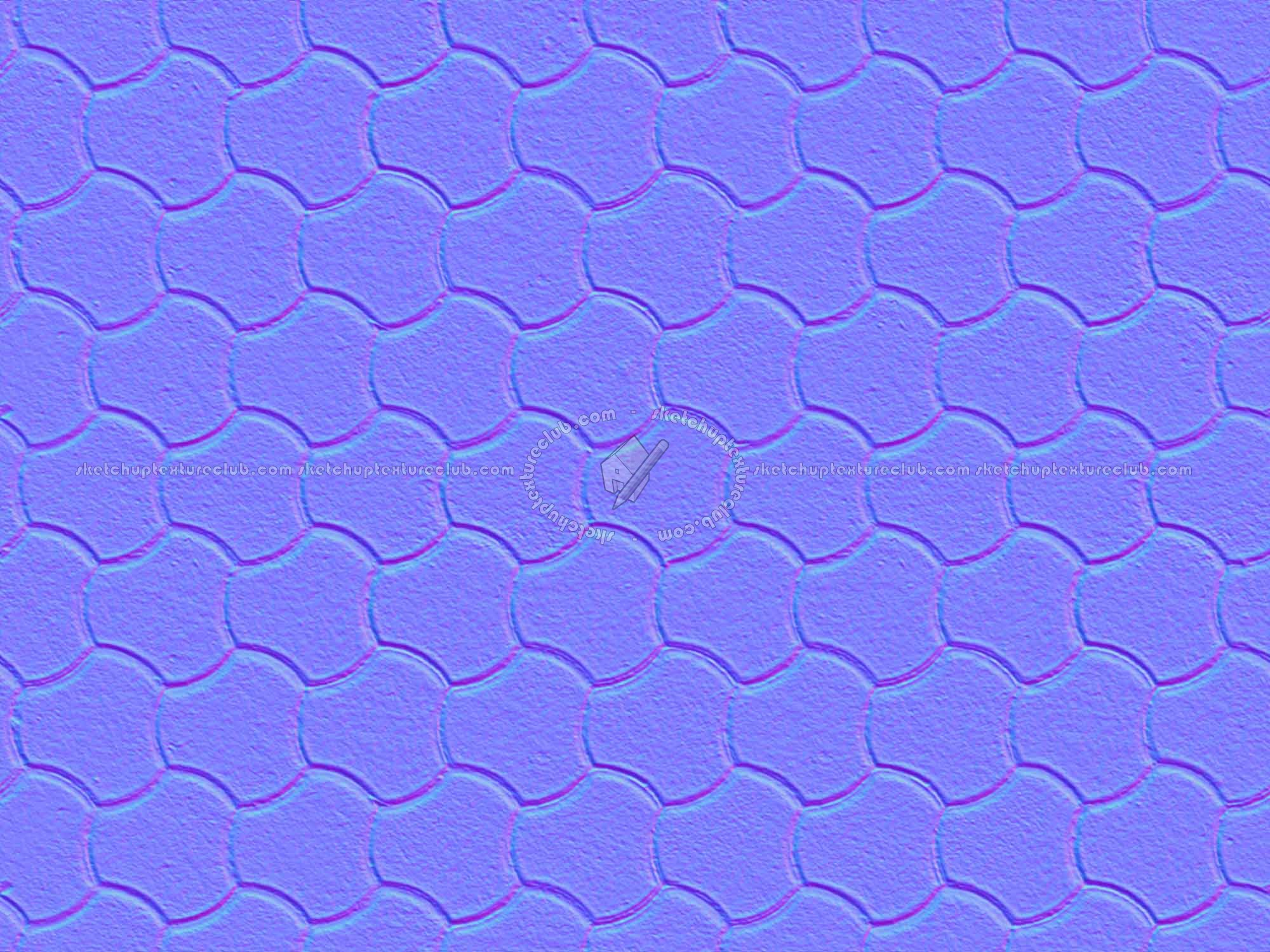 Textures   -   ARCHITECTURE   -   PAVING OUTDOOR   -   Concrete   -   Blocks regular  - Concrete paving outdoor texture seamless 19666 - Normal