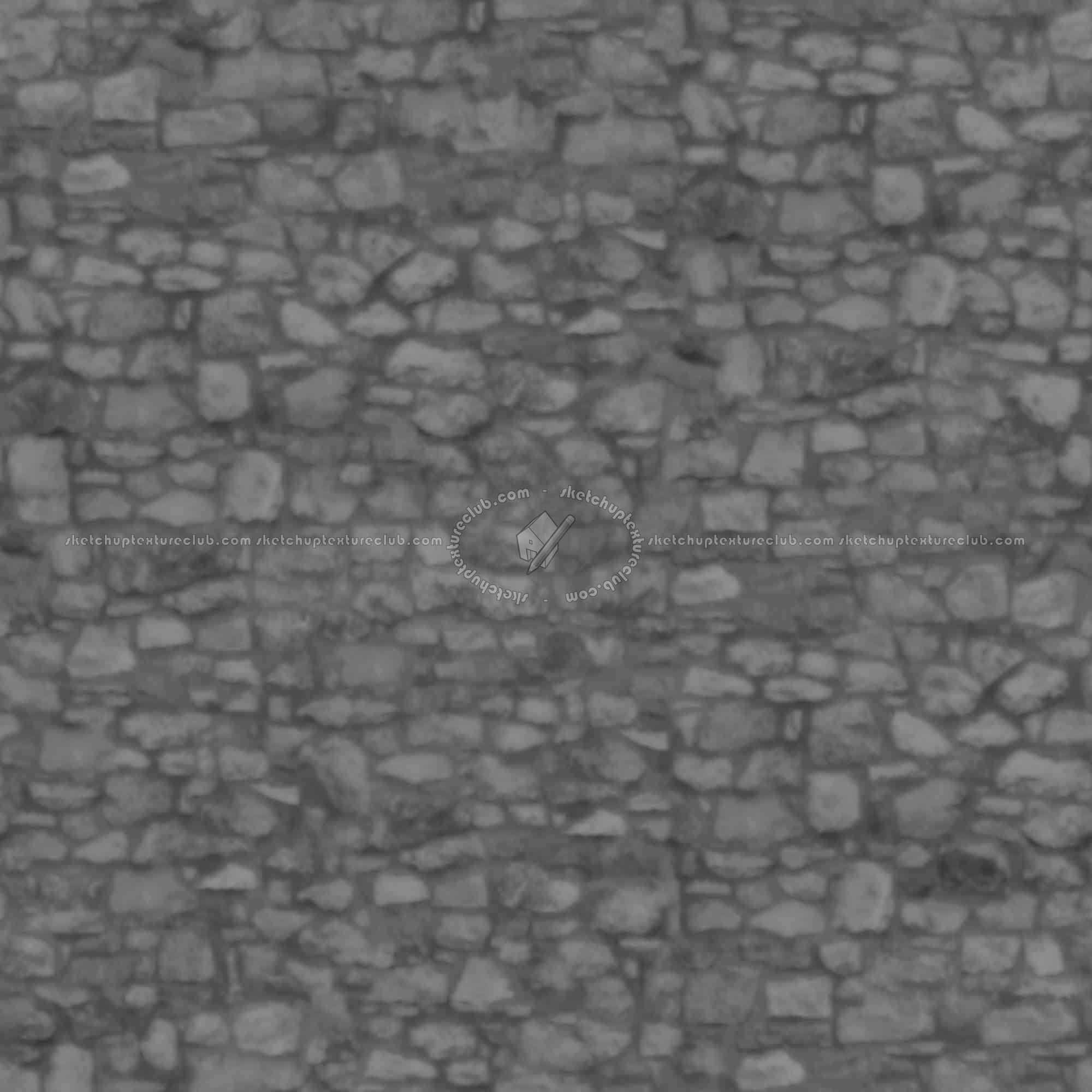 Textures   -   ARCHITECTURE   -   STONES WALLS   -   Stone walls  - Old wall stone texture seamless 08563 - Displacement