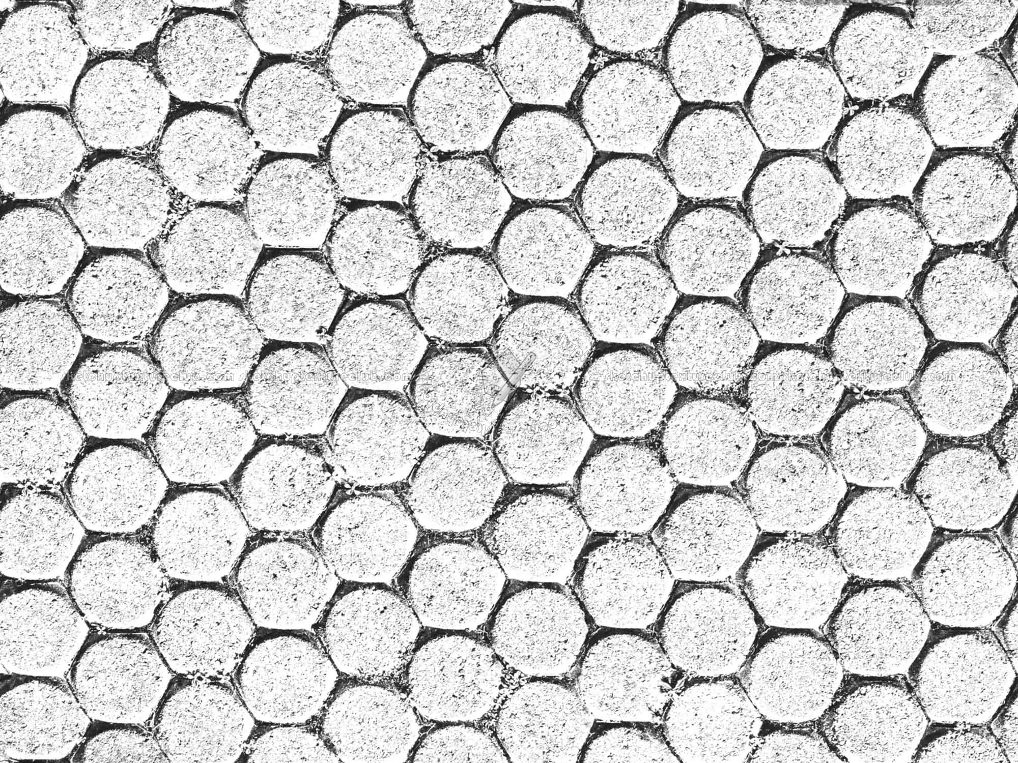 Textures   -   ARCHITECTURE   -   PAVING OUTDOOR   -   Concrete   -   Blocks regular  - Concrete paving outdoor texture seamless 20474 - Bump