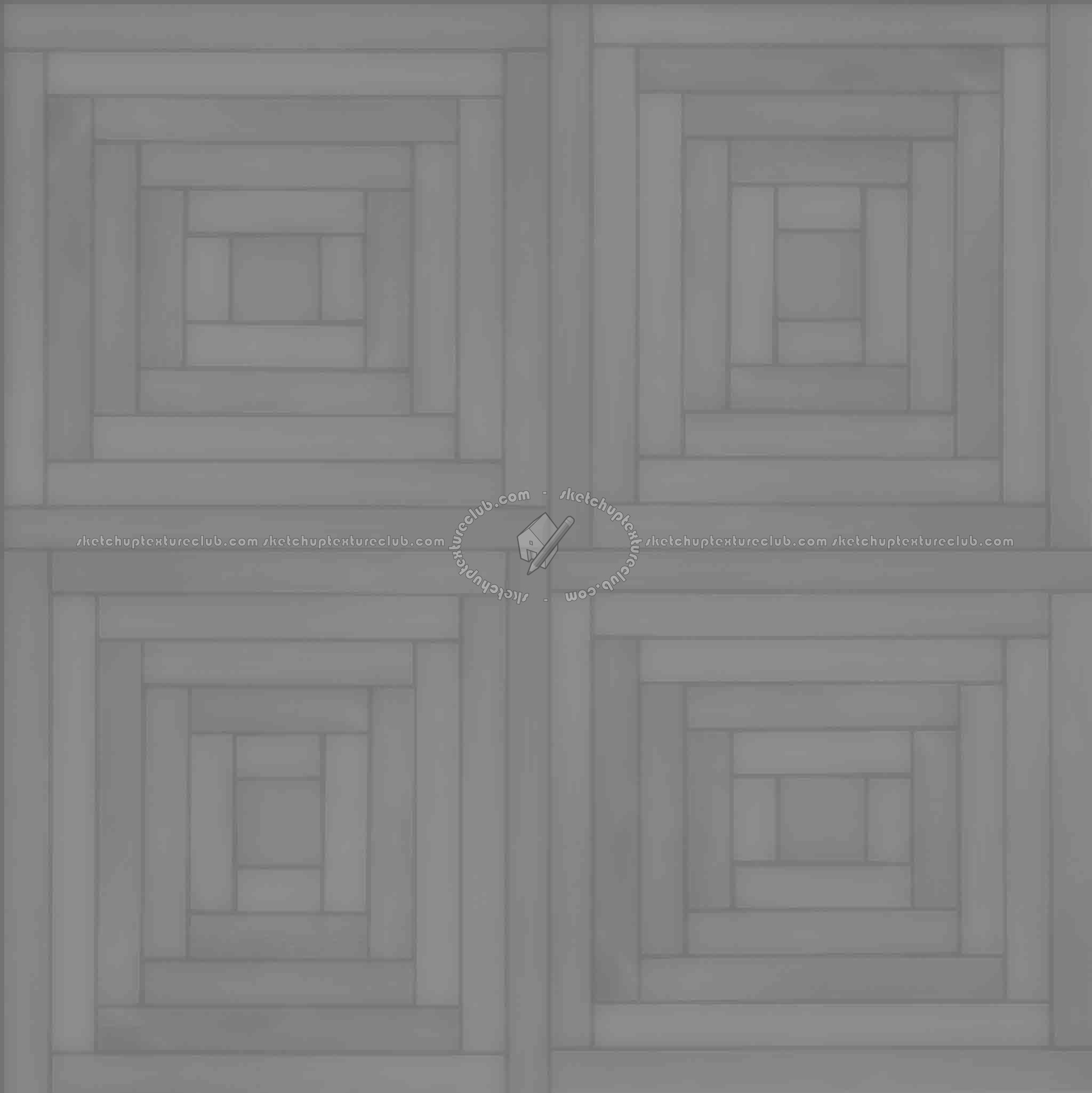 Textures   -   ARCHITECTURE   -   WOOD FLOORS   -   Geometric pattern  - mahogany wood floor tile texture seamless 21059 - Displacement