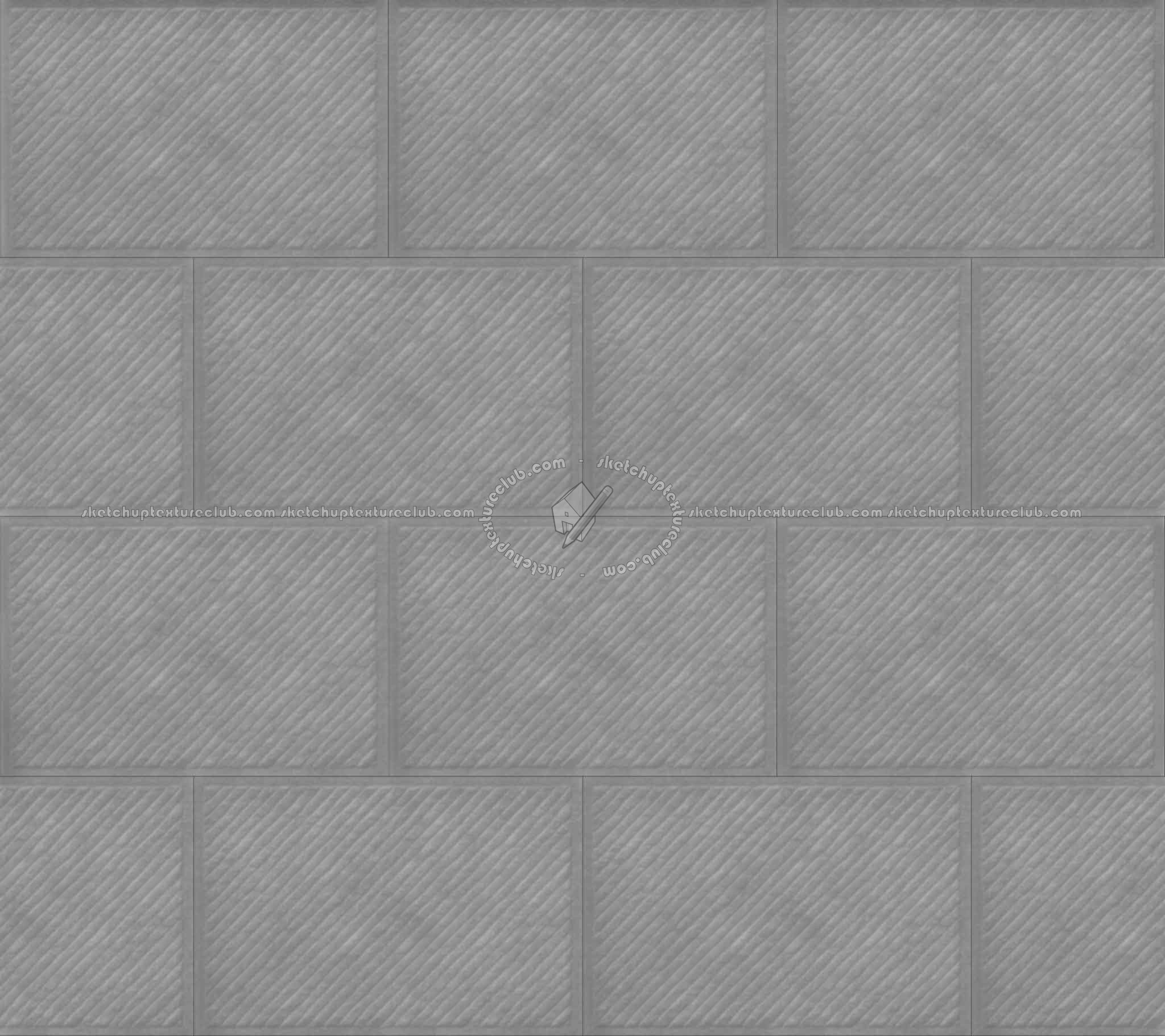 Textures   -   ARCHITECTURE   -   PAVING OUTDOOR   -   Concrete   -   Blocks regular  - Concrete paving outdoor texture seamless 20752 - Displacement