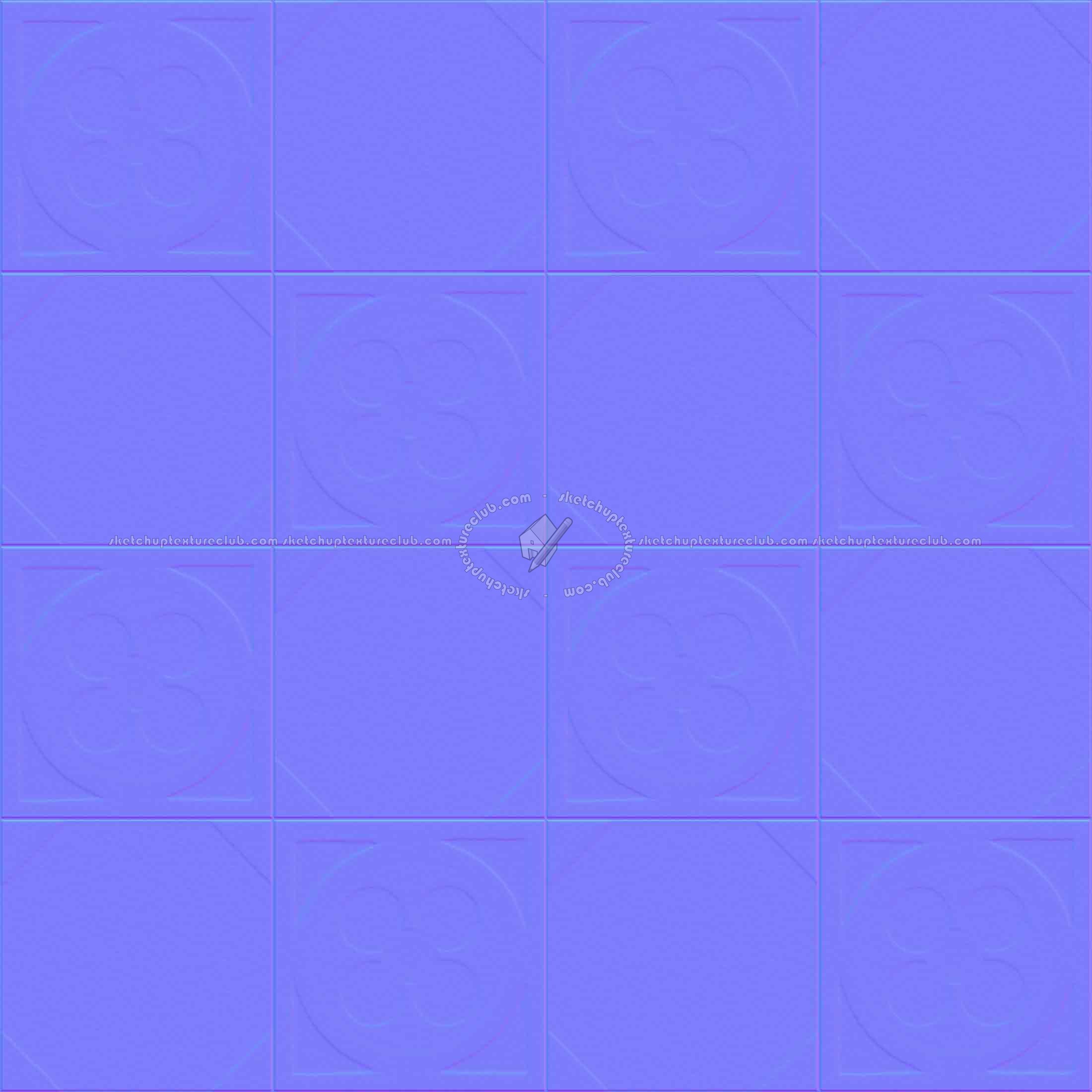 Textures   -   ARCHITECTURE   -   TILES INTERIOR   -   Cement - Encaustic   -   Cement  - Cement concrete tile texture seamless 13333 - Normal