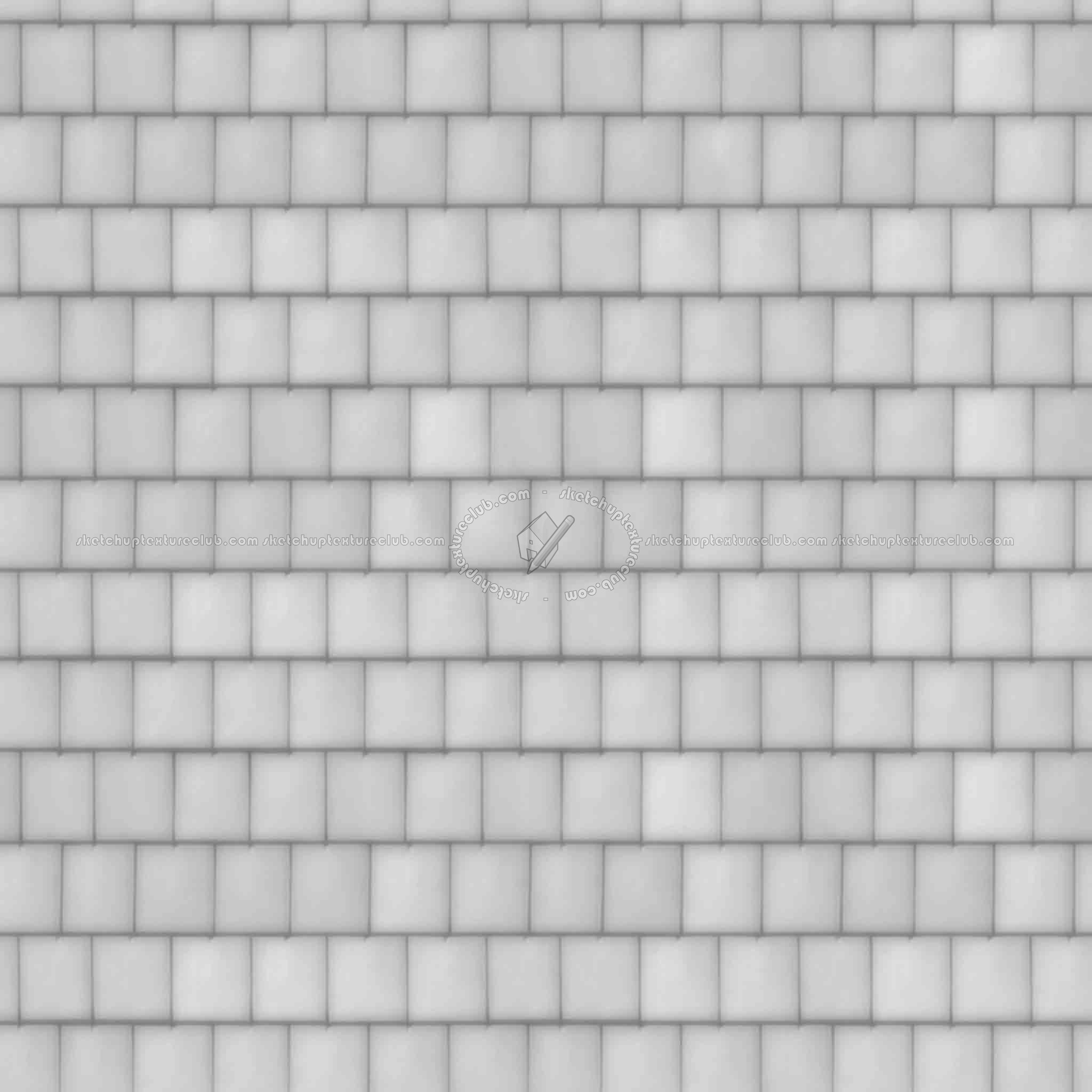 Textures   -   ARCHITECTURE   -   ROOFINGS   -   Clay roofs  - Clay roofing Gauloise texture seamless 03357 - Displacement