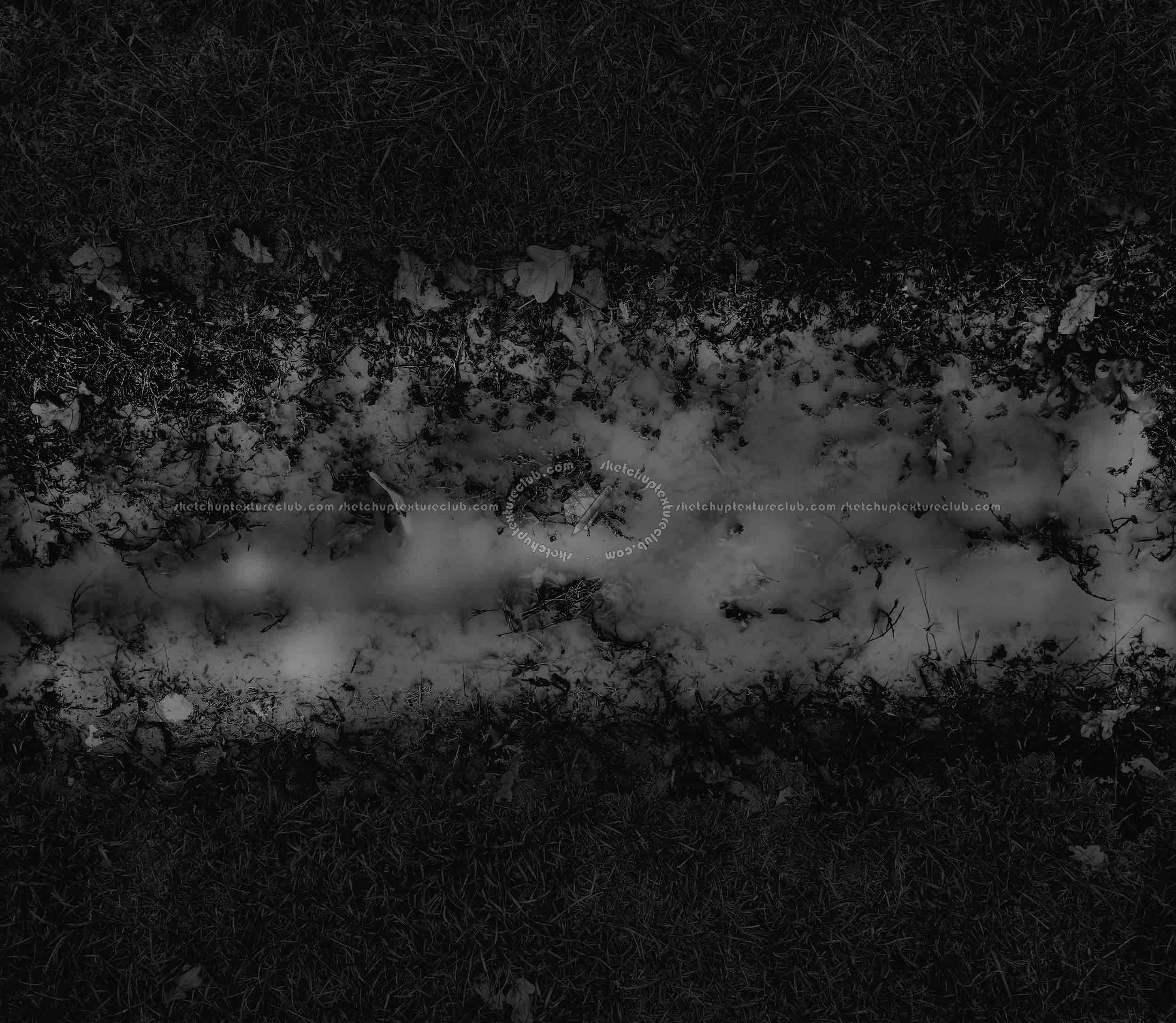 Textures   -   ARCHITECTURE   -   ROADS   -   Dirt Roads  - Dirt road with mud texture seamless 20471 - Specular