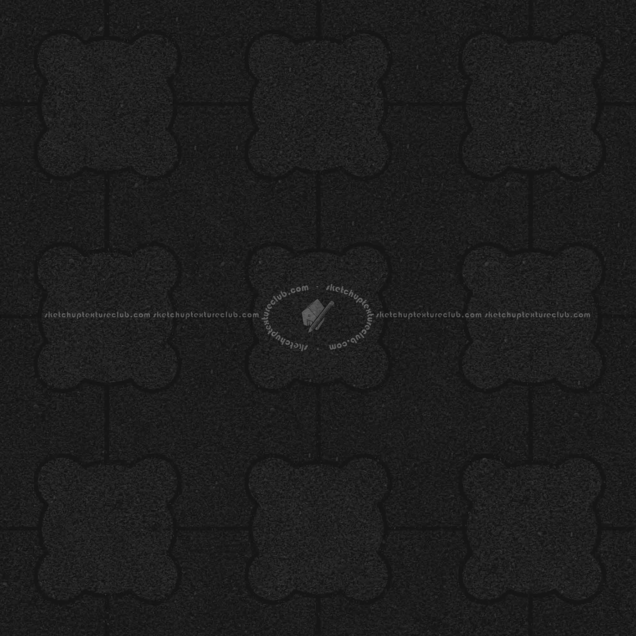 Textures   -   ARCHITECTURE   -   PAVING OUTDOOR   -   Concrete   -   Blocks mixed  - Paving concrete mixed size texture seamless 05579 - Specular