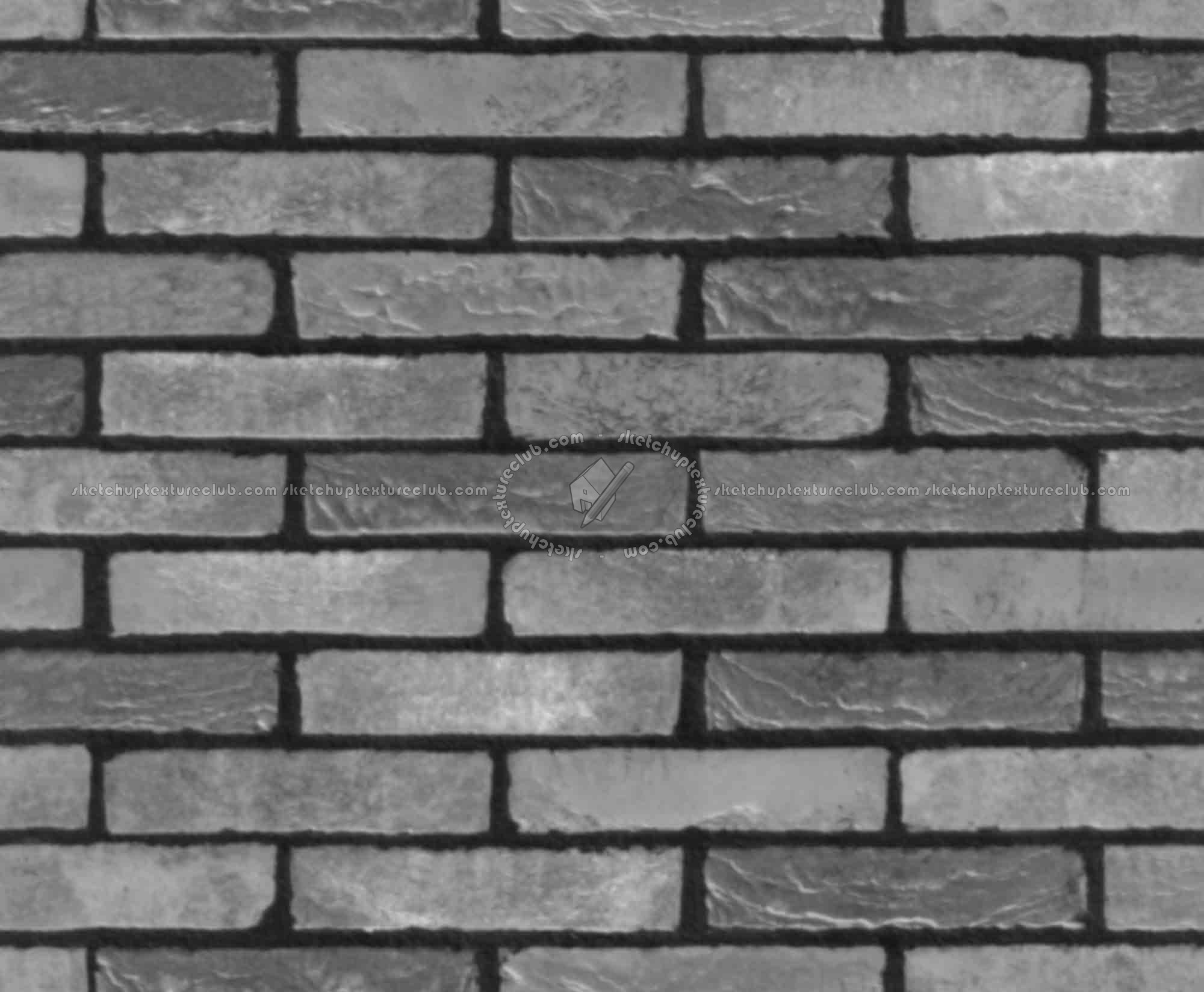 Textures   -   ARCHITECTURE   -   BRICKS   -   Facing Bricks   -   Rustic  - Rustic bricks texture seamless 00191 - Displacement