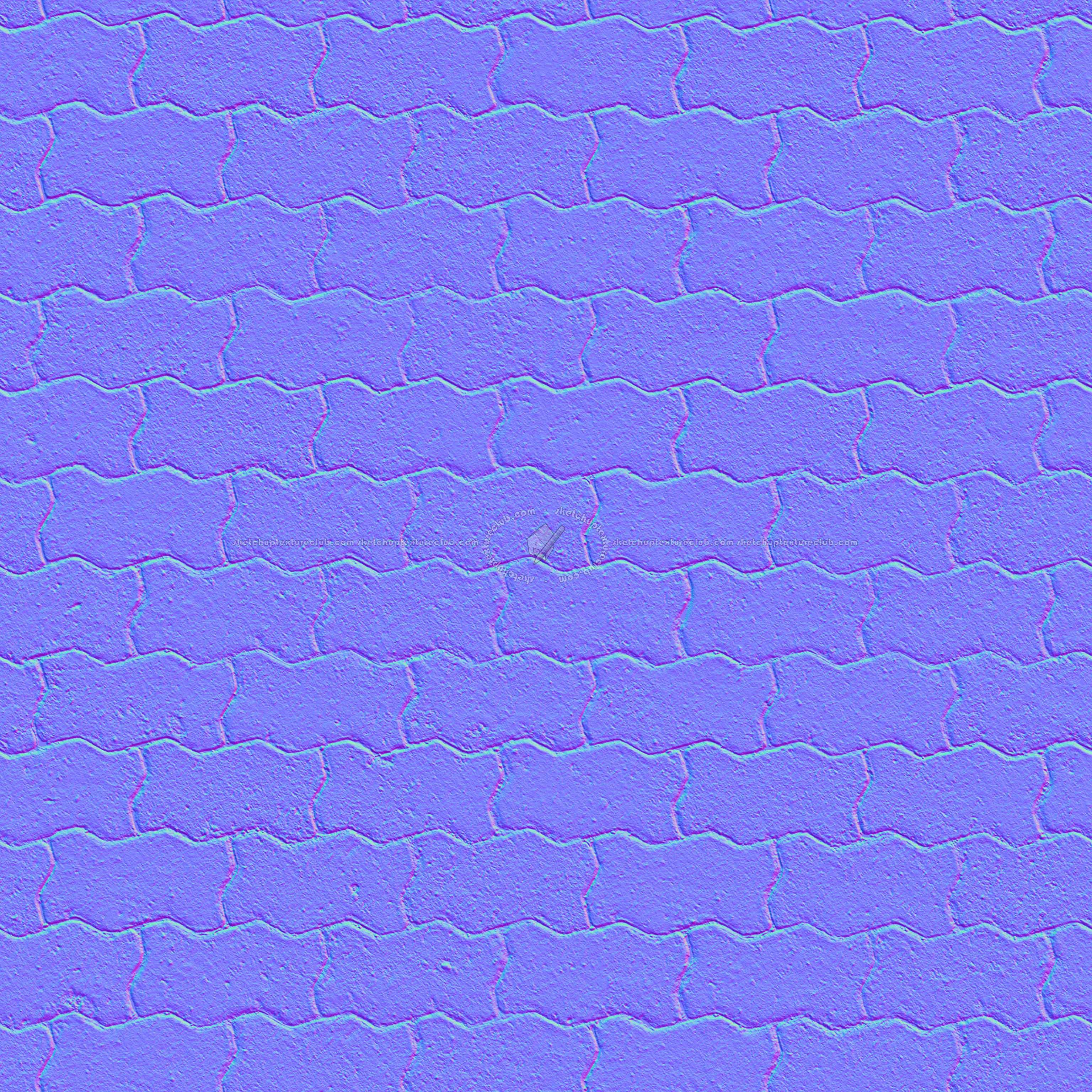 Textures   -   ARCHITECTURE   -   PAVING OUTDOOR   -   Concrete   -   Blocks regular  - concrete paving outdoor texture seamless 21341 - Normal