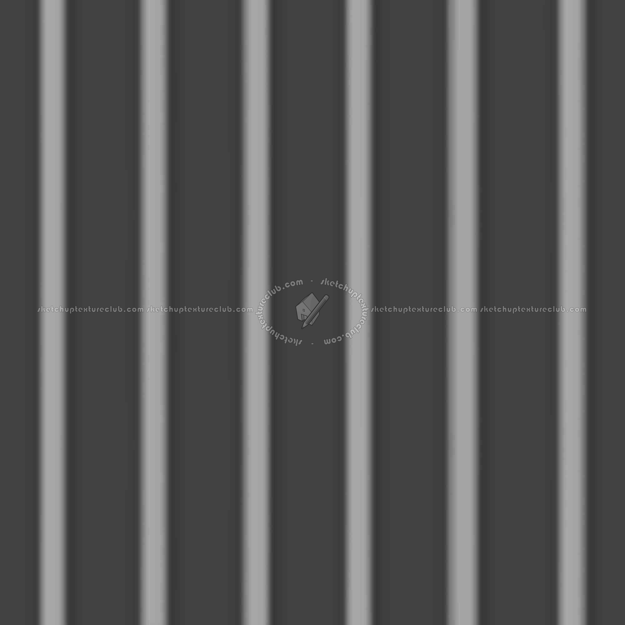 Textures   -   ARCHITECTURE   -   ROOFINGS   -   Metal roofs  - Metal rufing texture seamless 03772 - Displacement