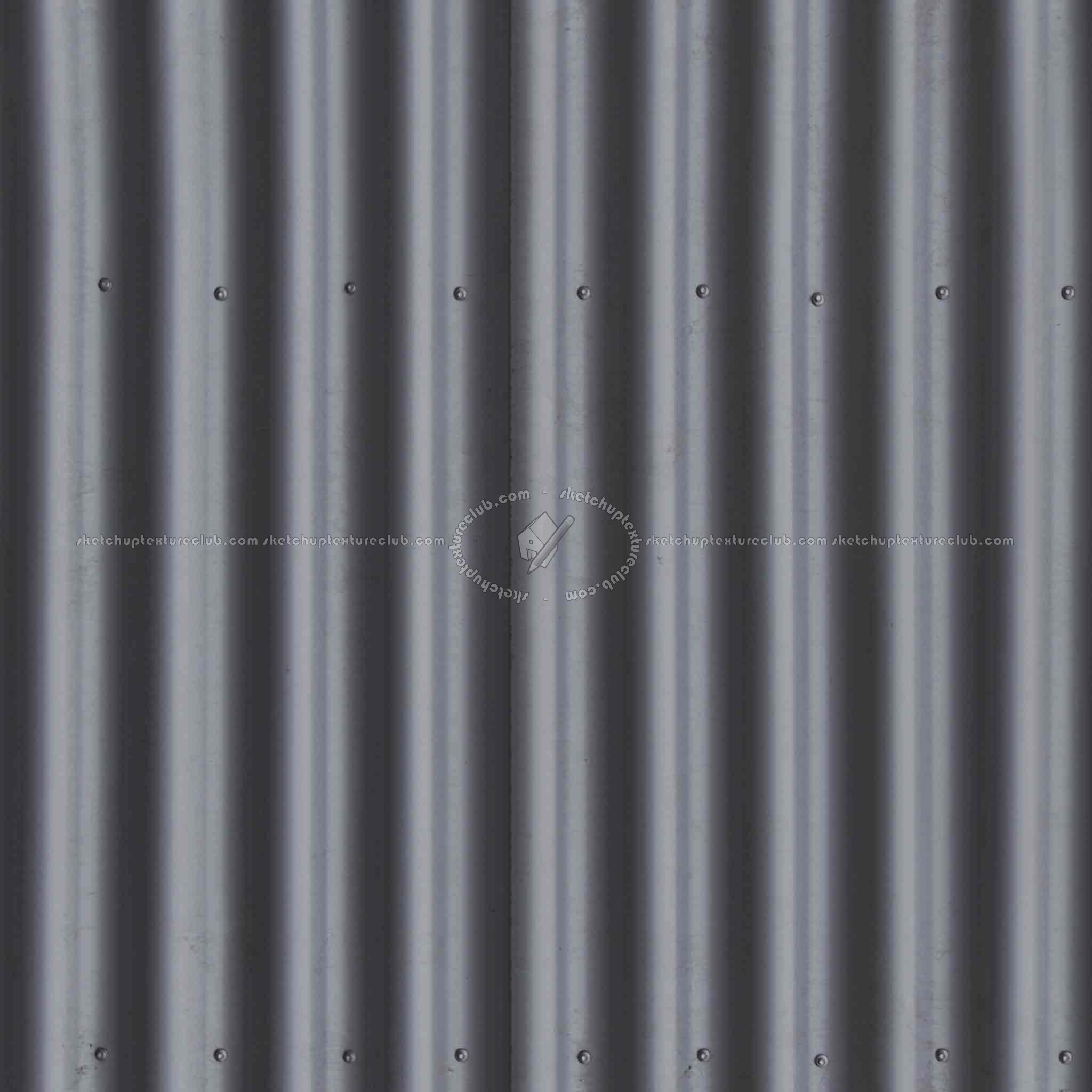 Textures   -   ARCHITECTURE   -   ROOFINGS   -   Metal roofs  - Metal rufing texture seamless 03773 - Specular