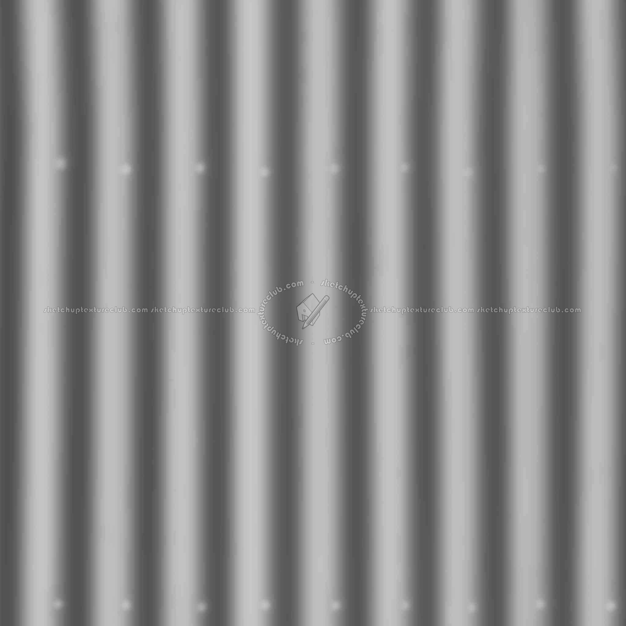 Textures   -   ARCHITECTURE   -   ROOFINGS   -   Metal roofs  - Metal rufing texture seamless 03775 - Displacement