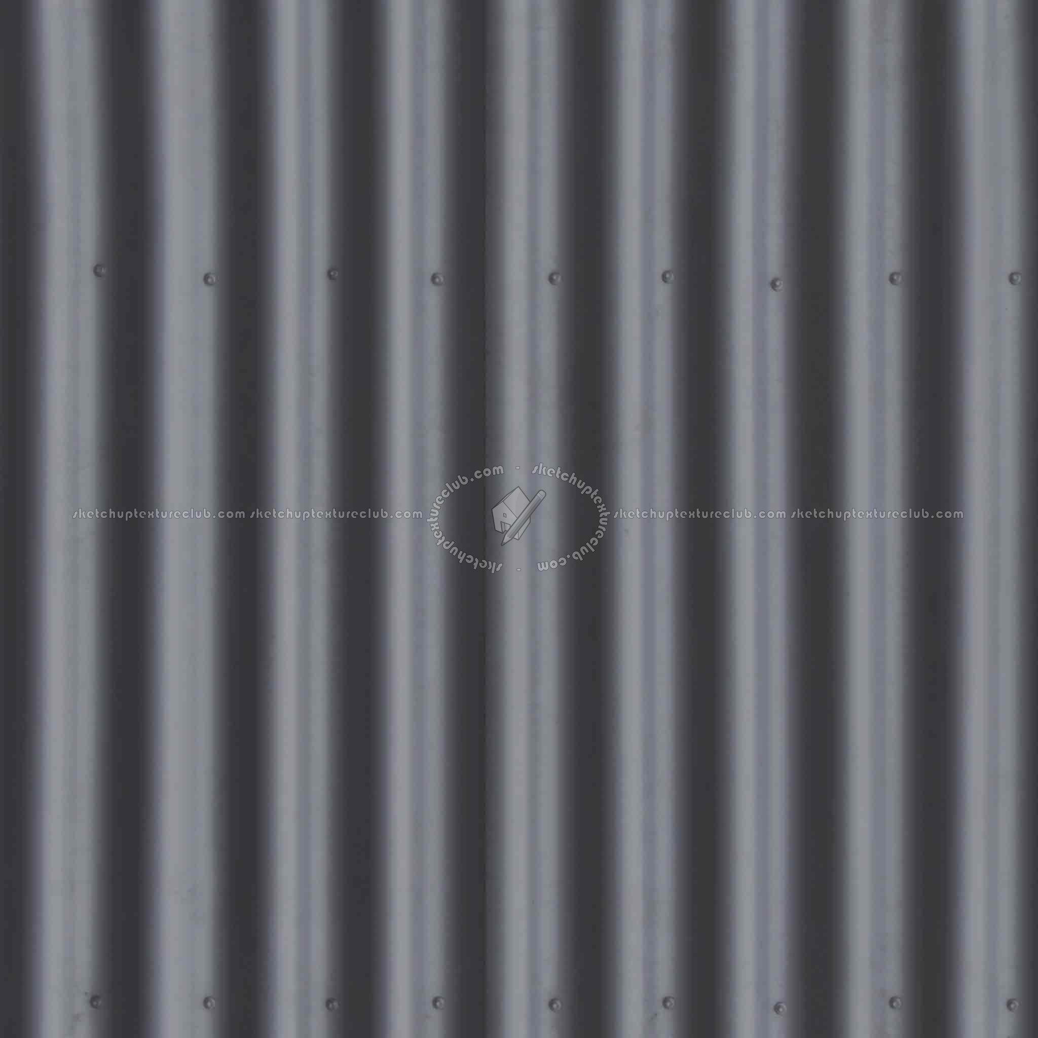 Textures   -   ARCHITECTURE   -   ROOFINGS   -   Metal roofs  - Metal rufing texture seamless 03775 - Specular