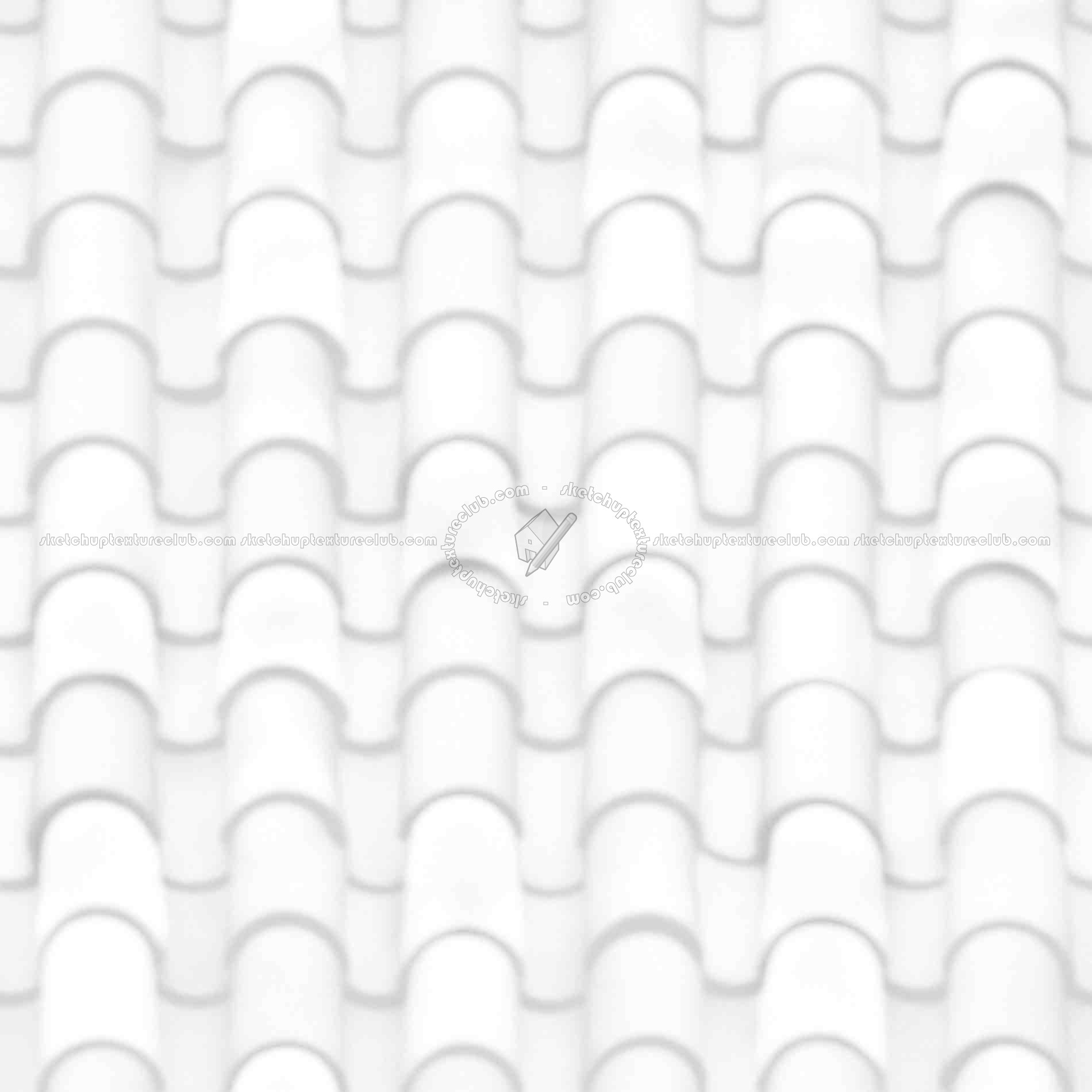 Textures   -   ARCHITECTURE   -   ROOFINGS   -   Clay roofs  - Clay roof texture seamless 19566 - Ambient occlusion