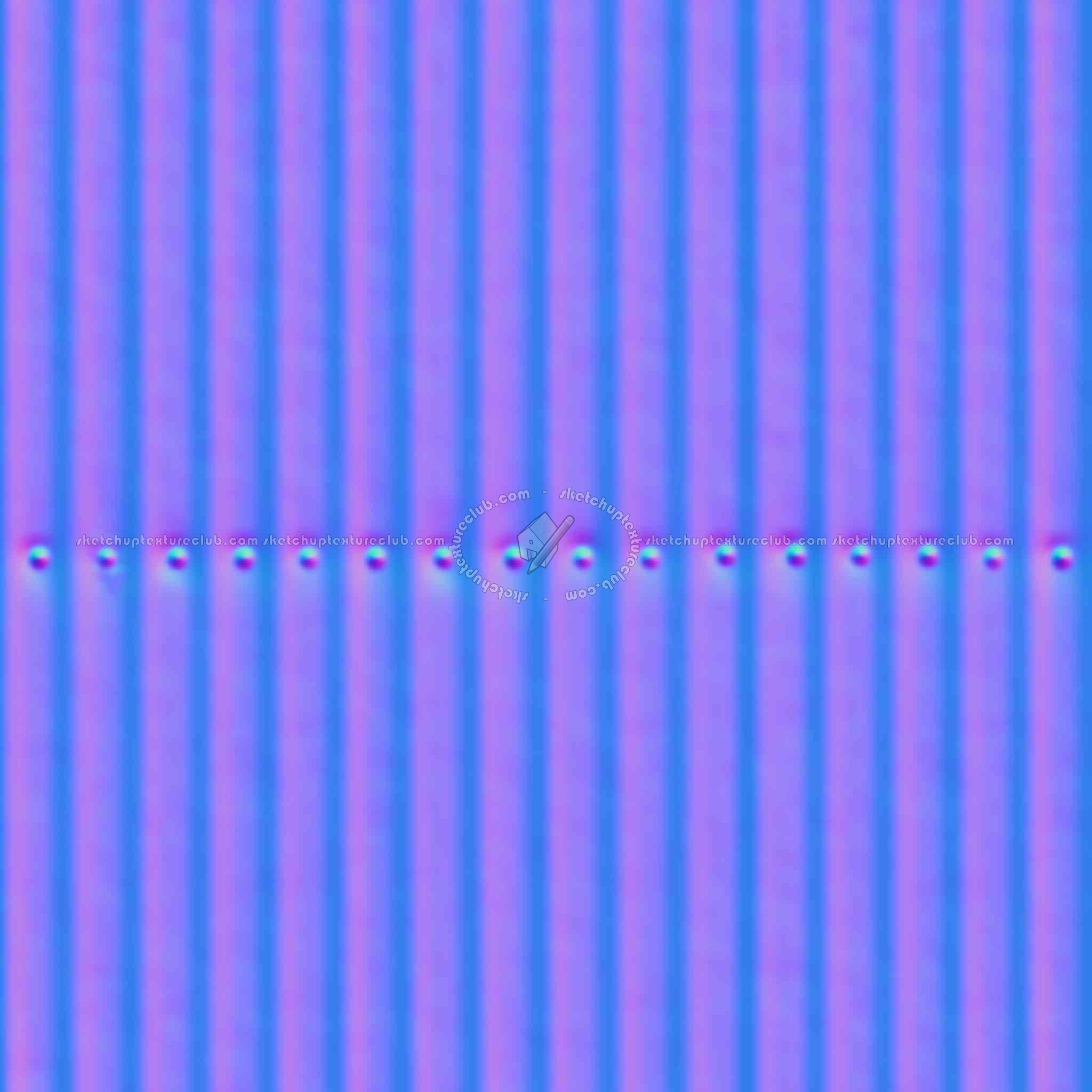 Textures   -   ARCHITECTURE   -   ROOFINGS   -   Metal roofs  - Metal rufing texture seamless 03777 - Normal