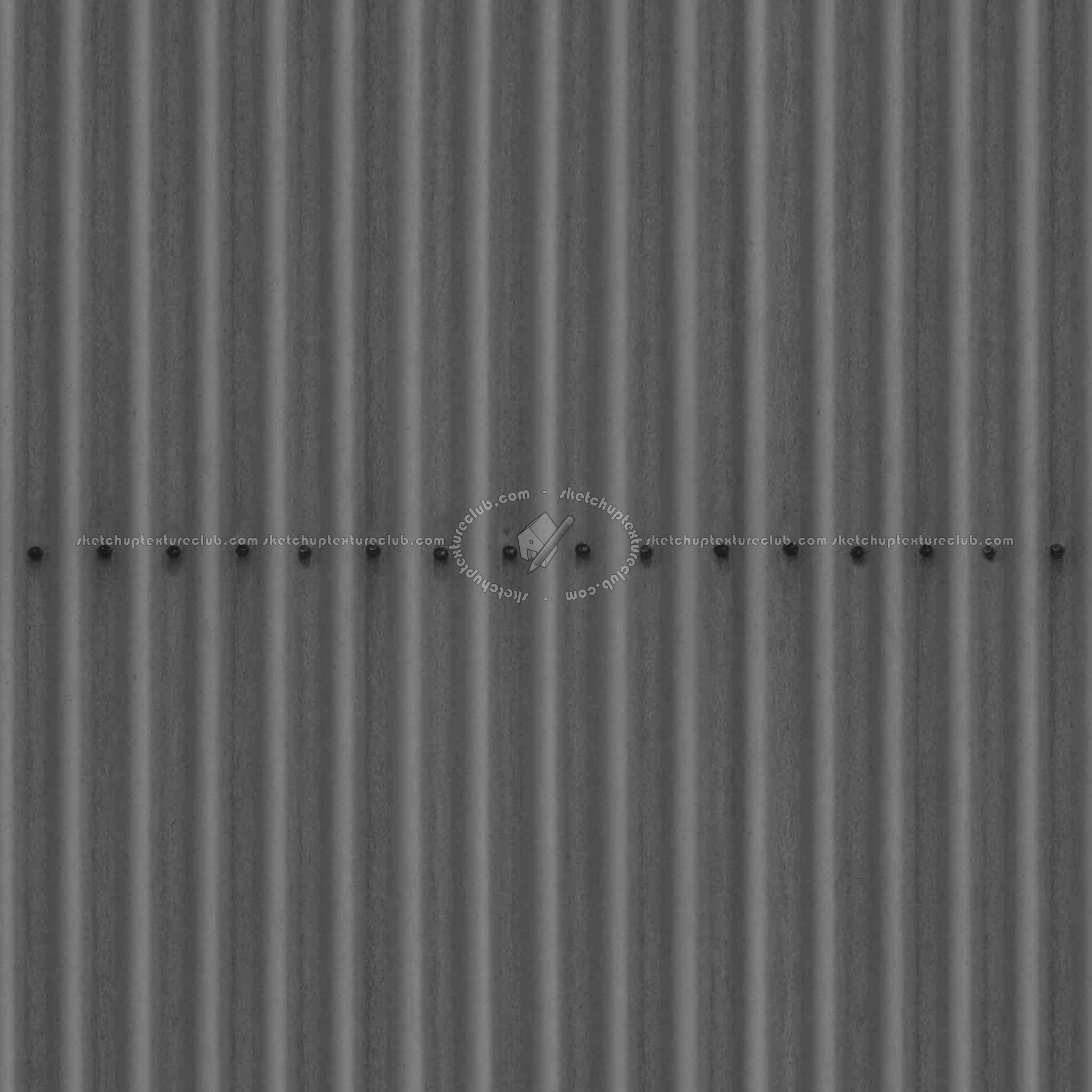 Textures   -   ARCHITECTURE   -   ROOFINGS   -   Metal roofs  - Metal rufing texture seamless 03777 - Specular