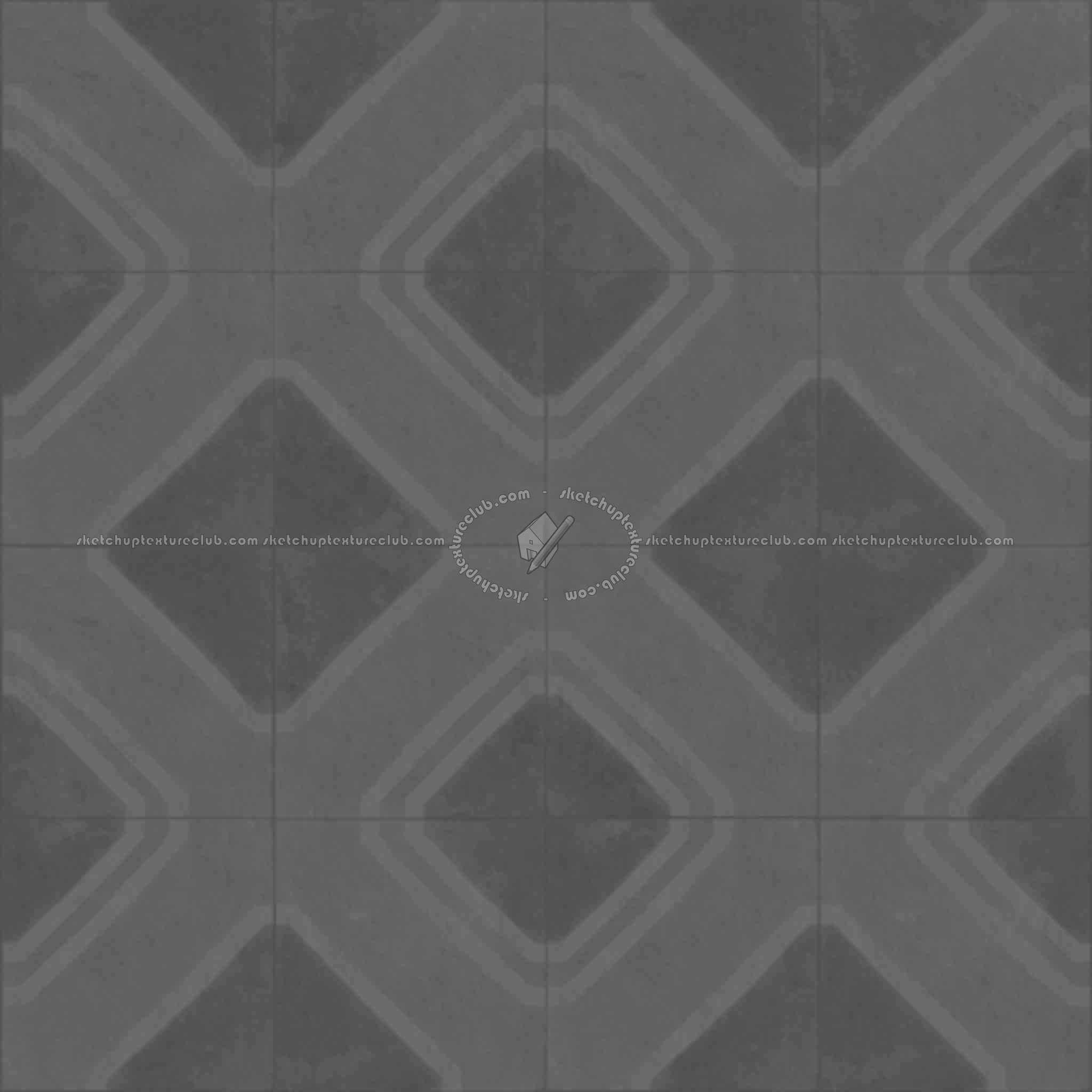 Textures   -   ARCHITECTURE   -   TILES INTERIOR   -   Ornate tiles   -   Geometric patterns  - Ceramic geometric tiles PBR texture seamless 21924 - Displacement