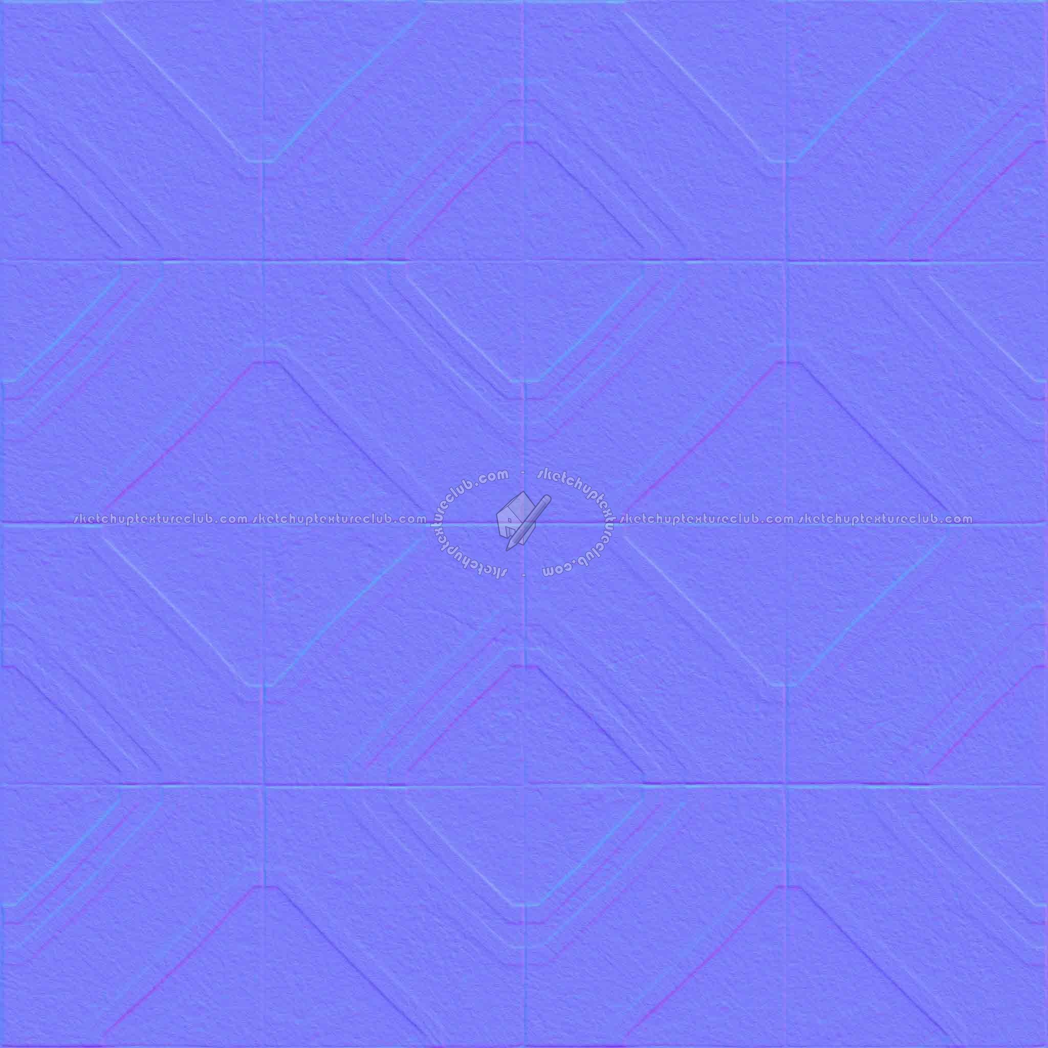 Textures   -   ARCHITECTURE   -   TILES INTERIOR   -   Ornate tiles   -   Geometric patterns  - Ceramic geometric tiles PBR texture seamless 21924 - Normal